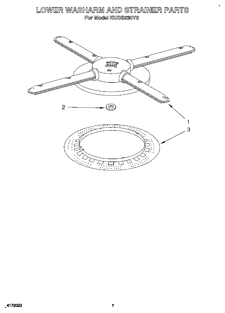 05 - LOWER WASHARM AND STRAINER