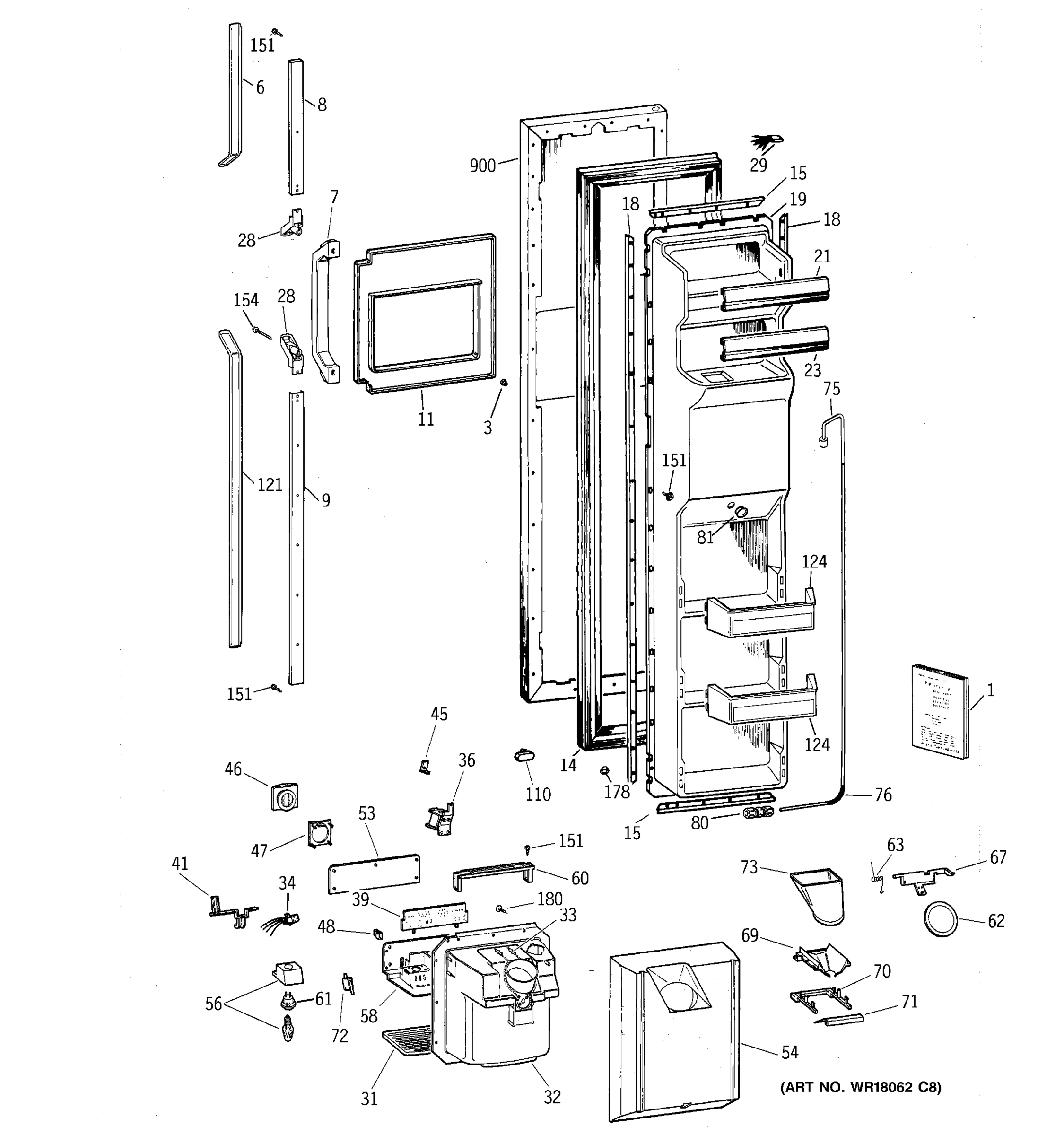 FREEZER DOOR