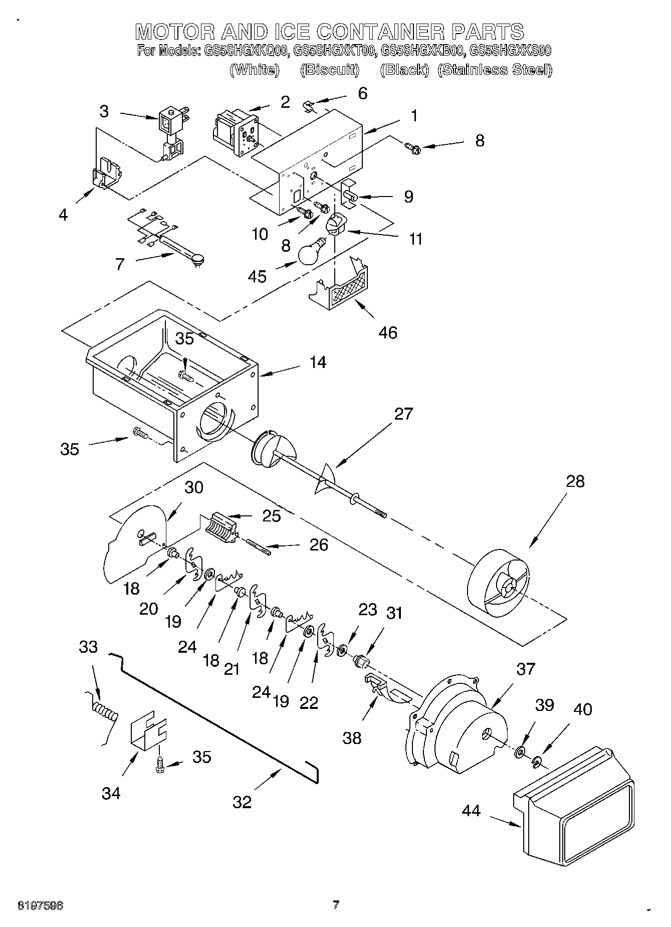 05 - MOTOR AND ICE CONTAINER