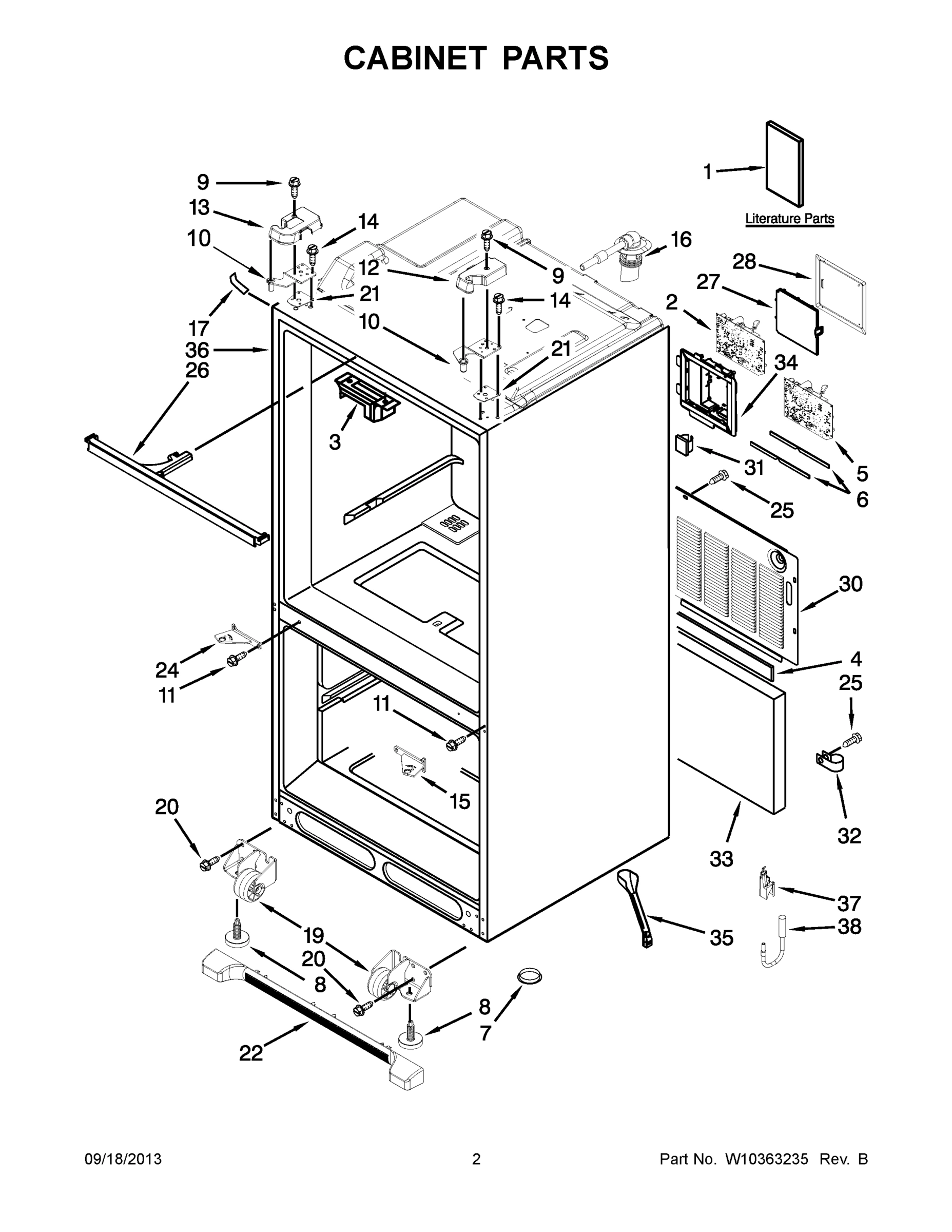 02 - CABINET PARTS