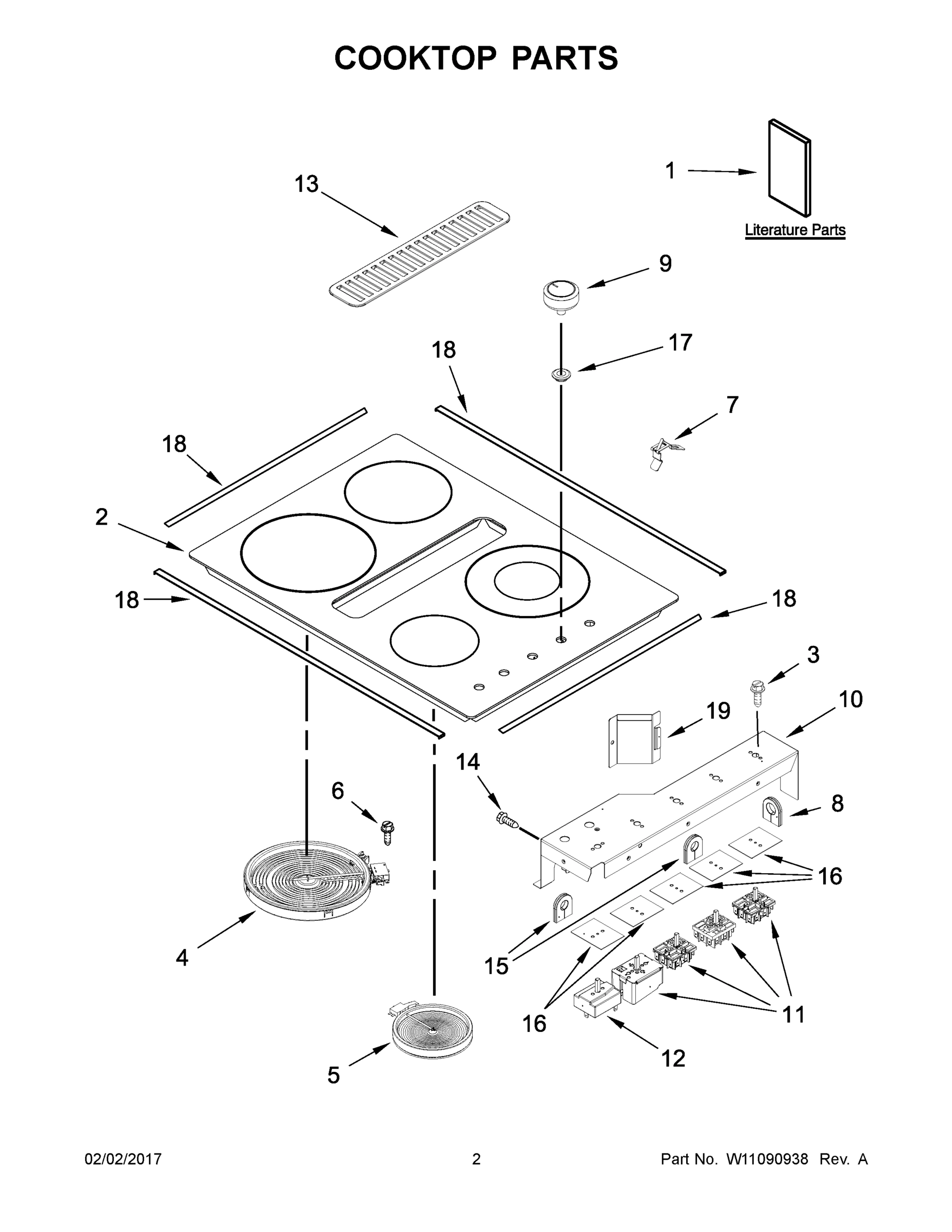 02 - COOKTOP PARTS