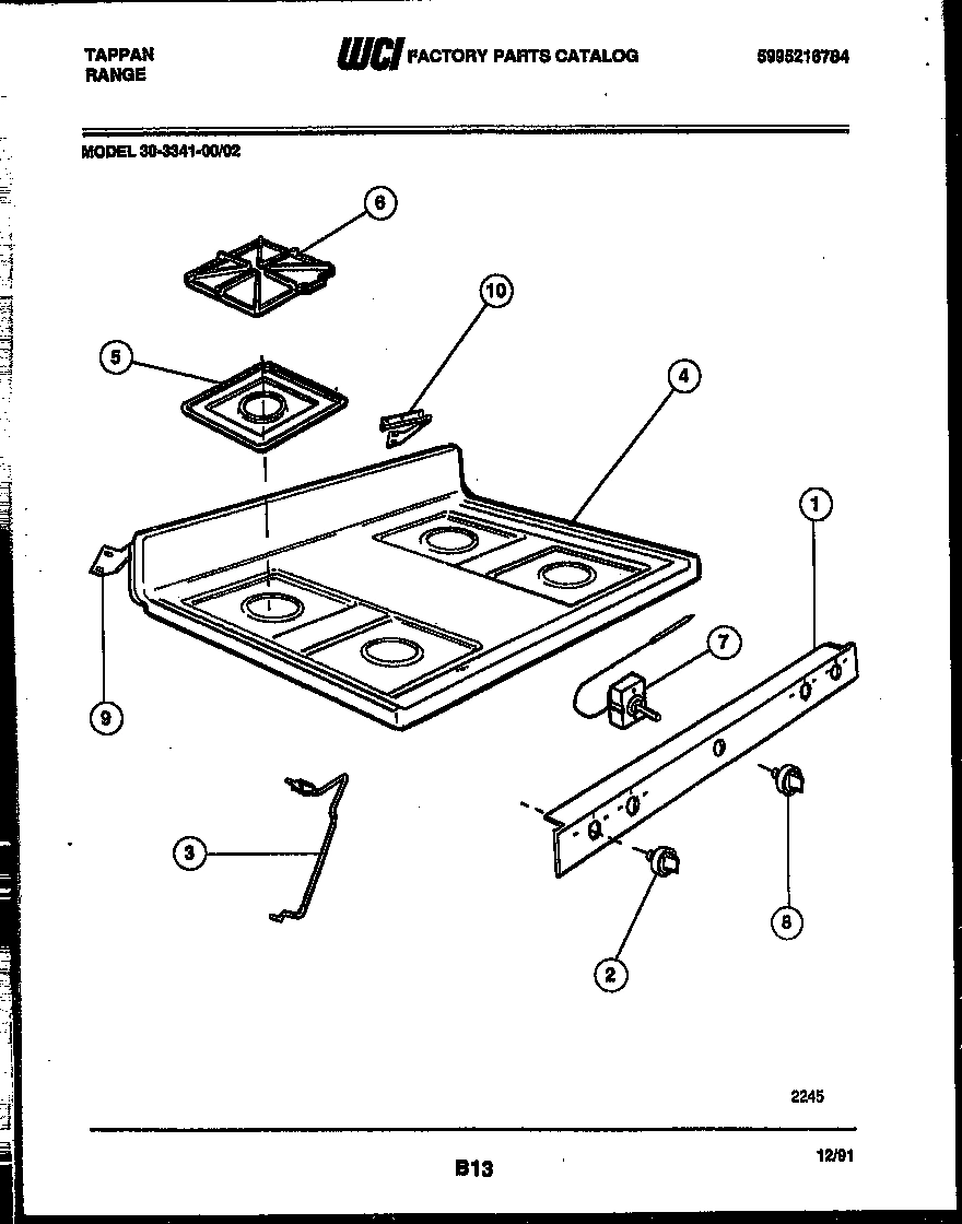 03 - COOKTOP PARTS