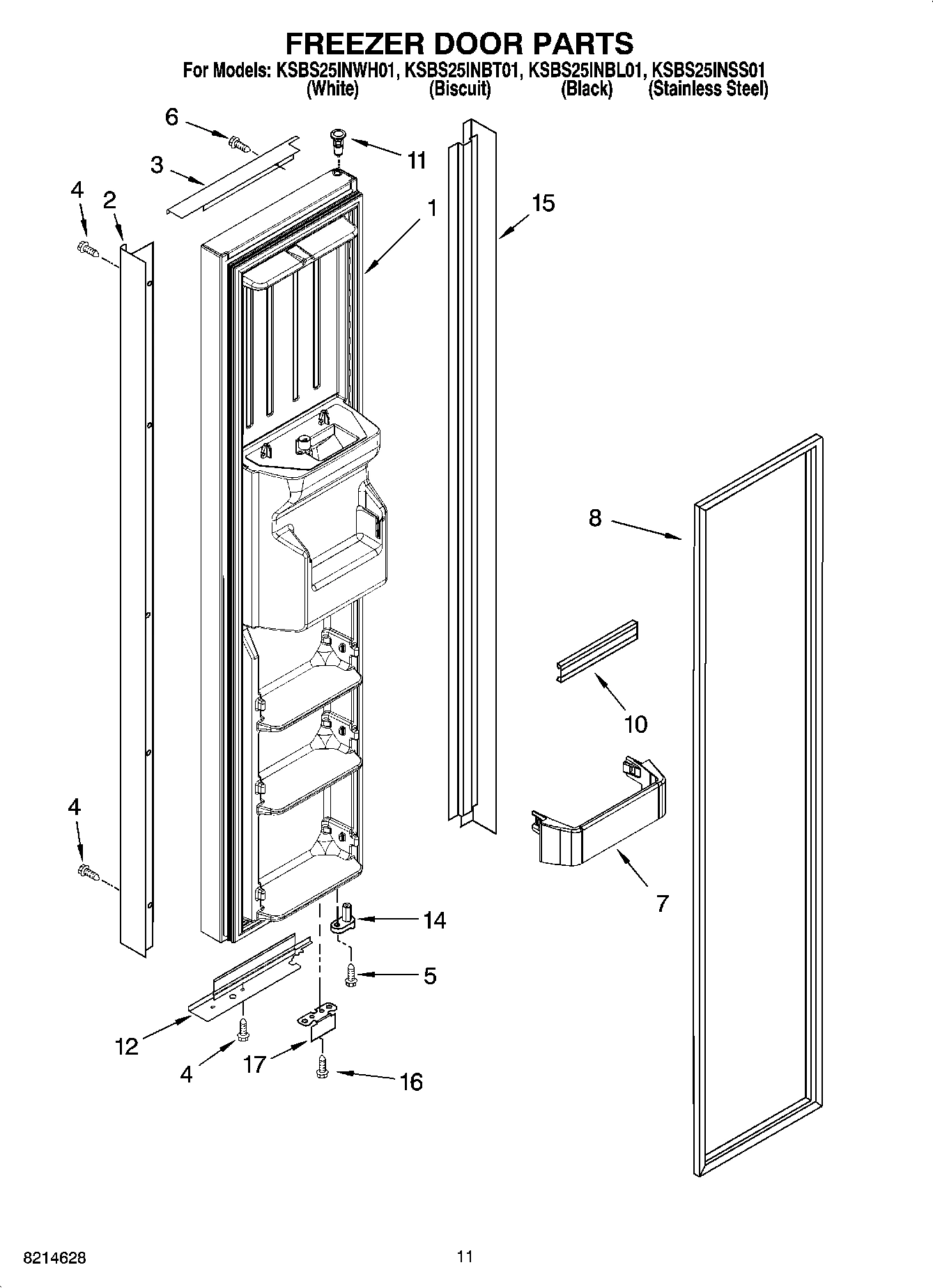 07 - FREEZER DOOR PARTS
