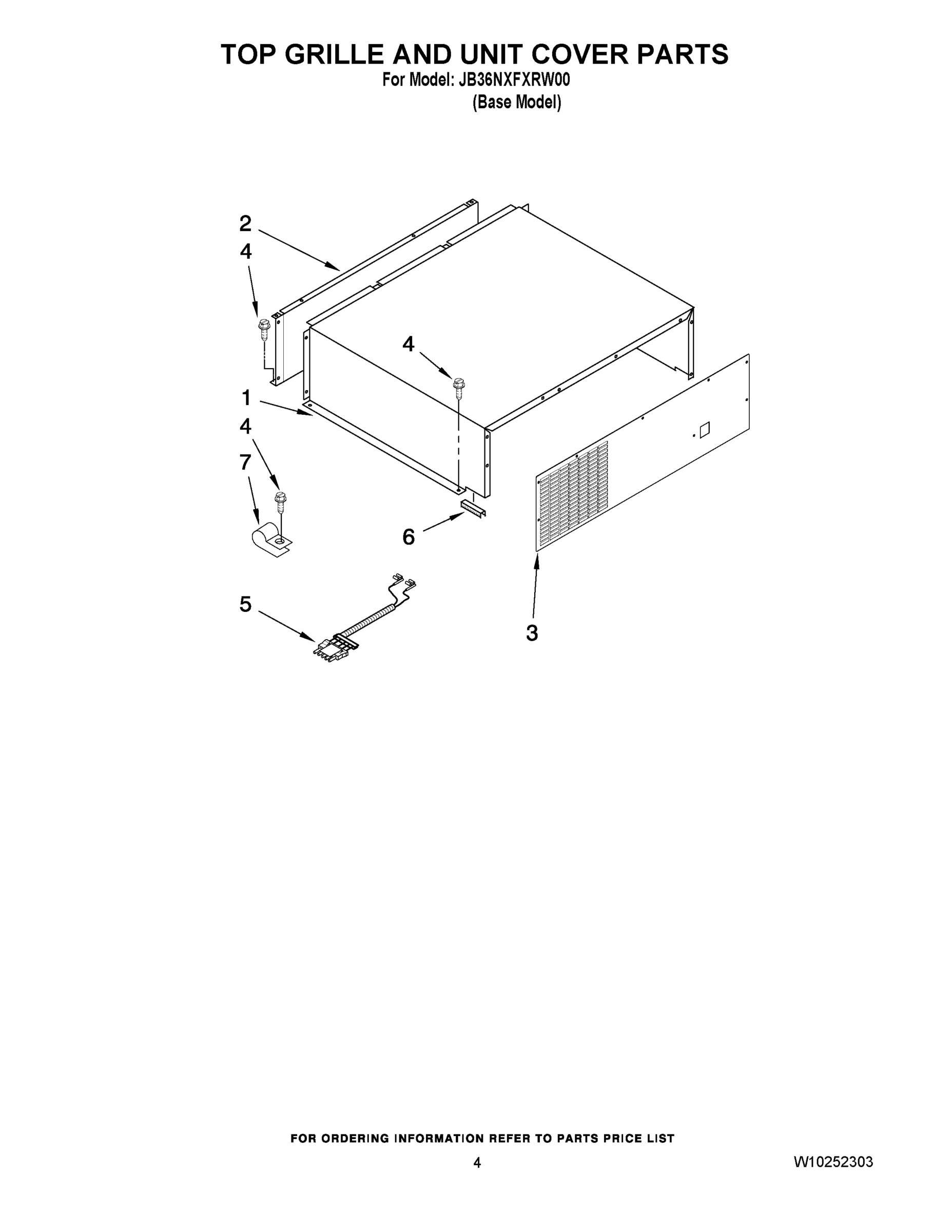 03 - TOP GRILLE AND UNIT COVER PARTS
