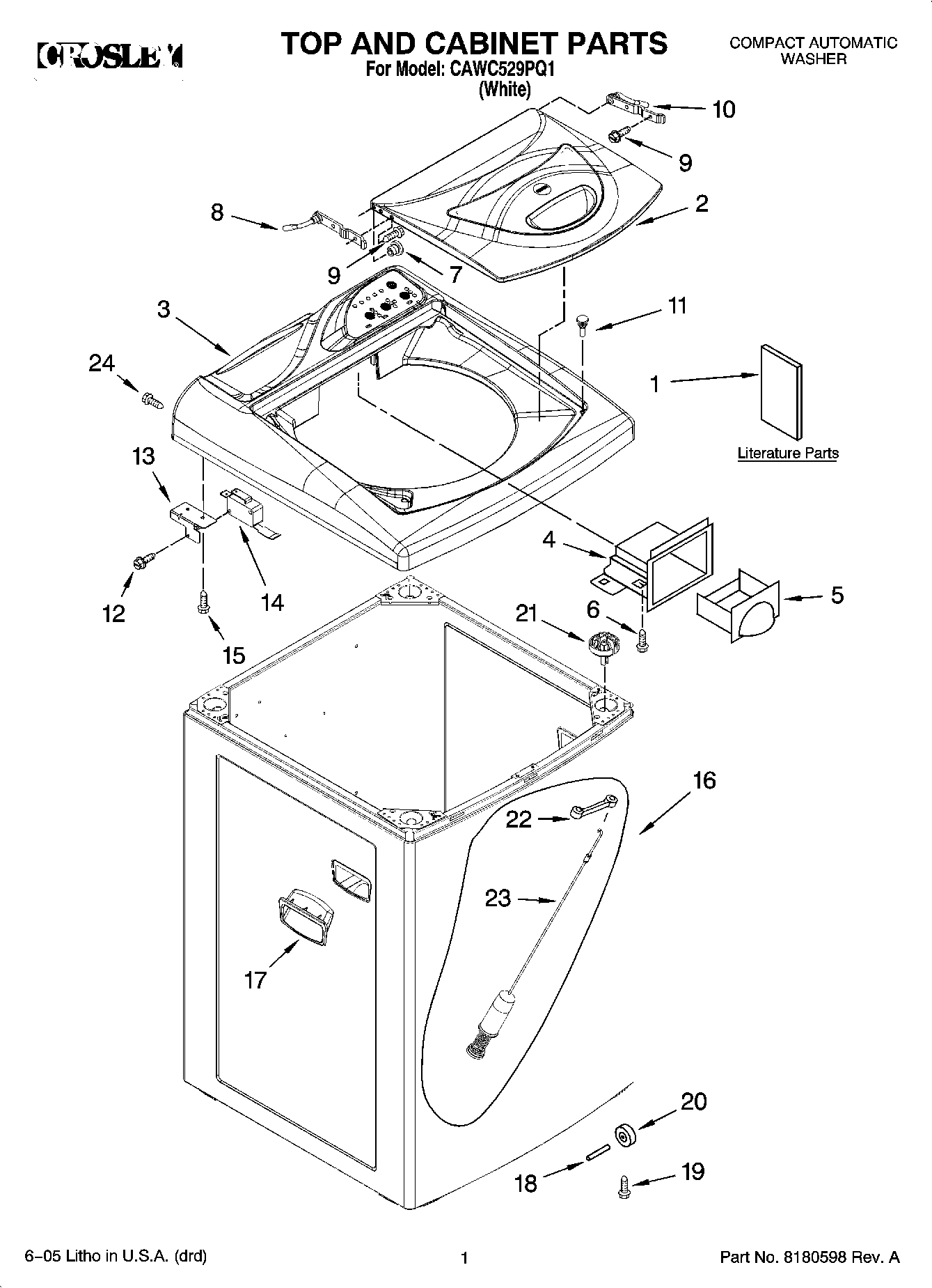 01 - TOP AND CABINET PARTS