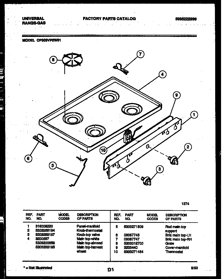 03 - COOKTOP PARTS