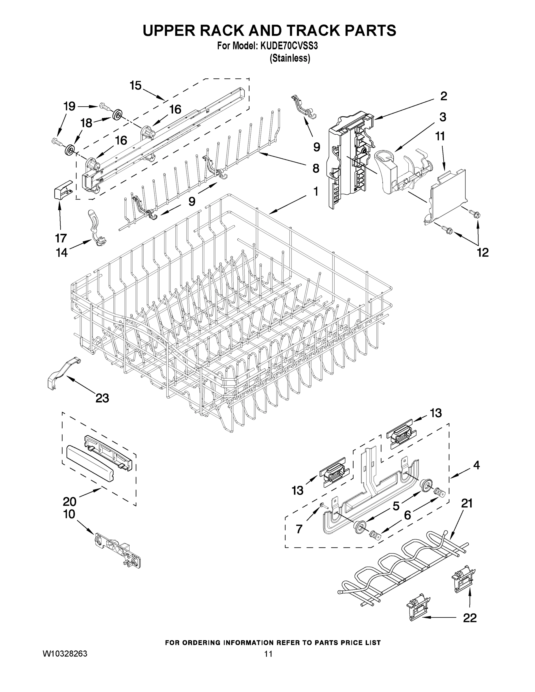 09 - UPPER RACK AND TRACK PARTS