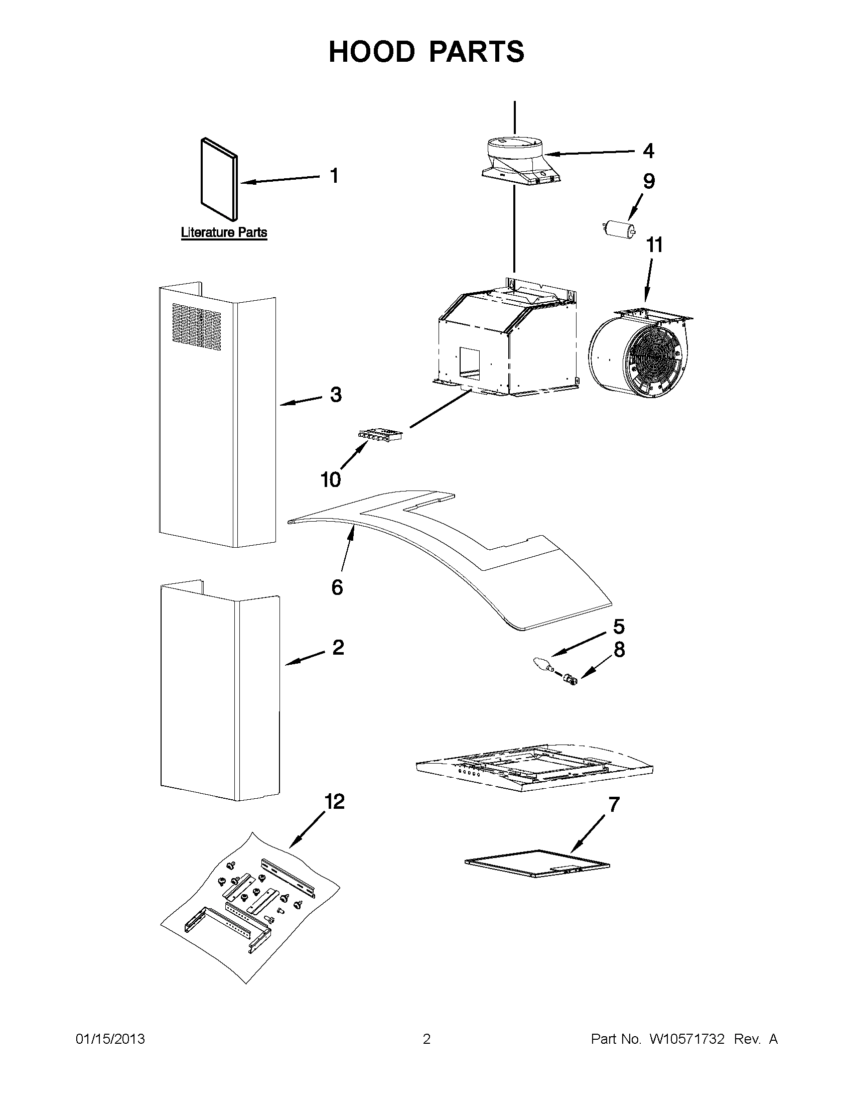 01 - HOOD PARTS