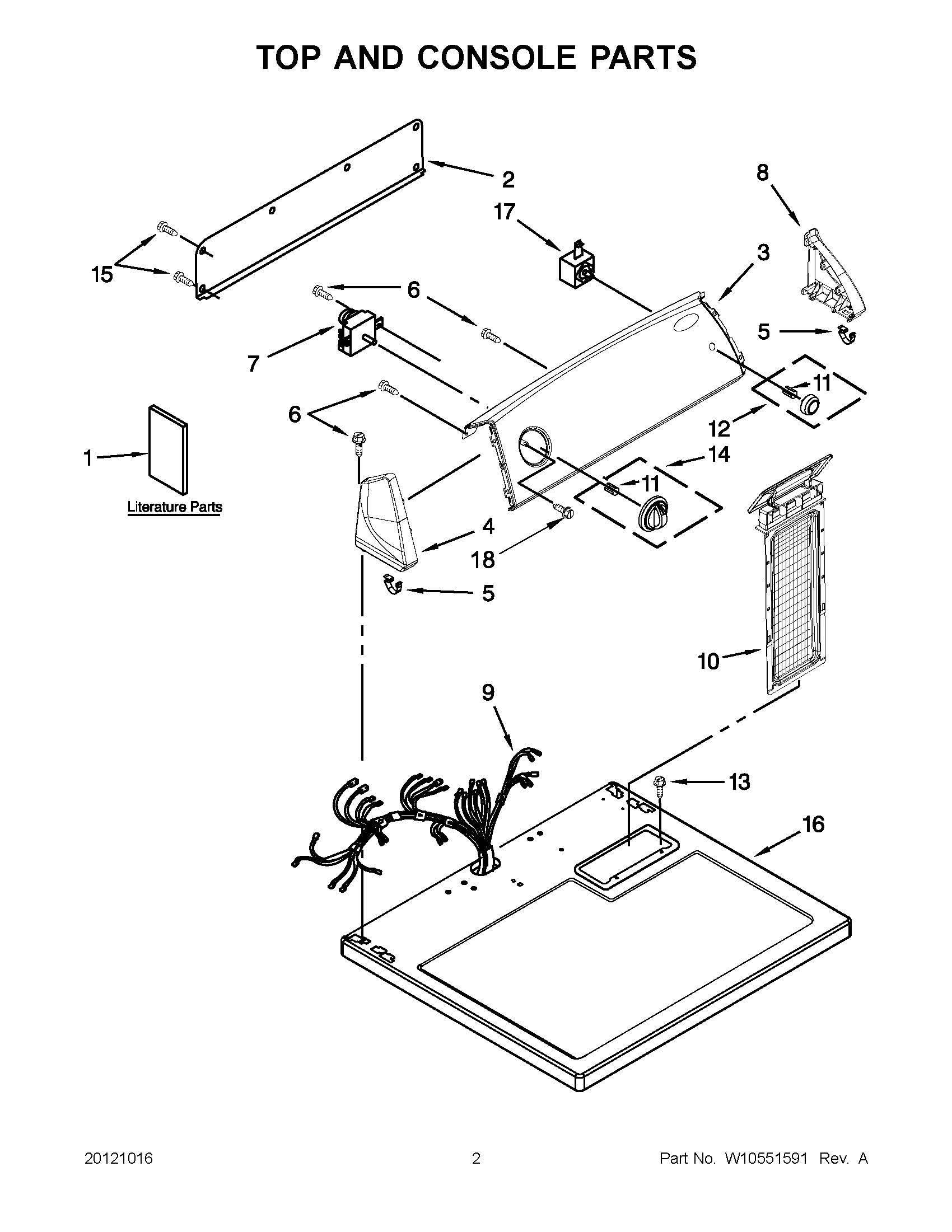 01 - TOP AND CONSOLE PARTS