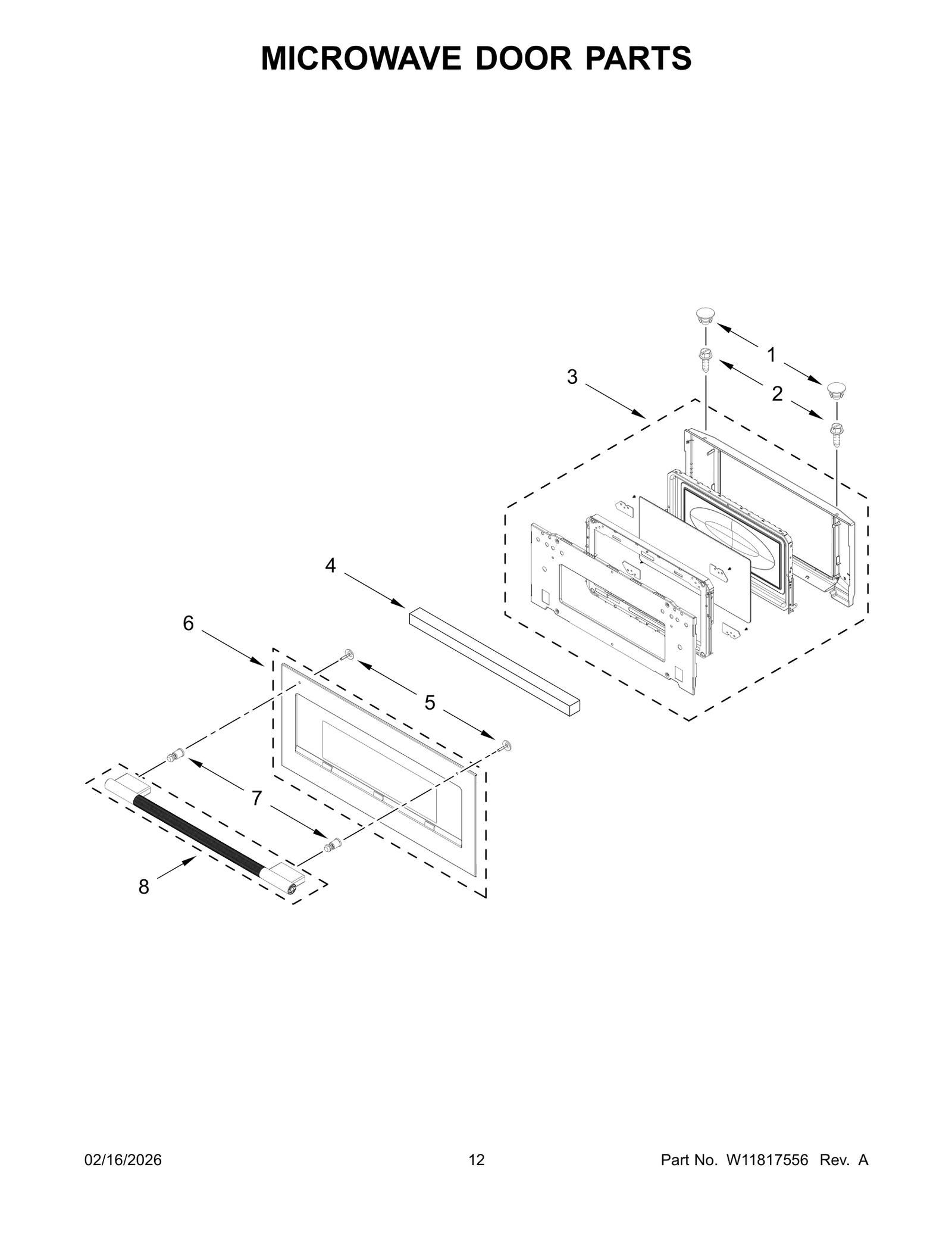 MICROWAVE DOOR PARTS