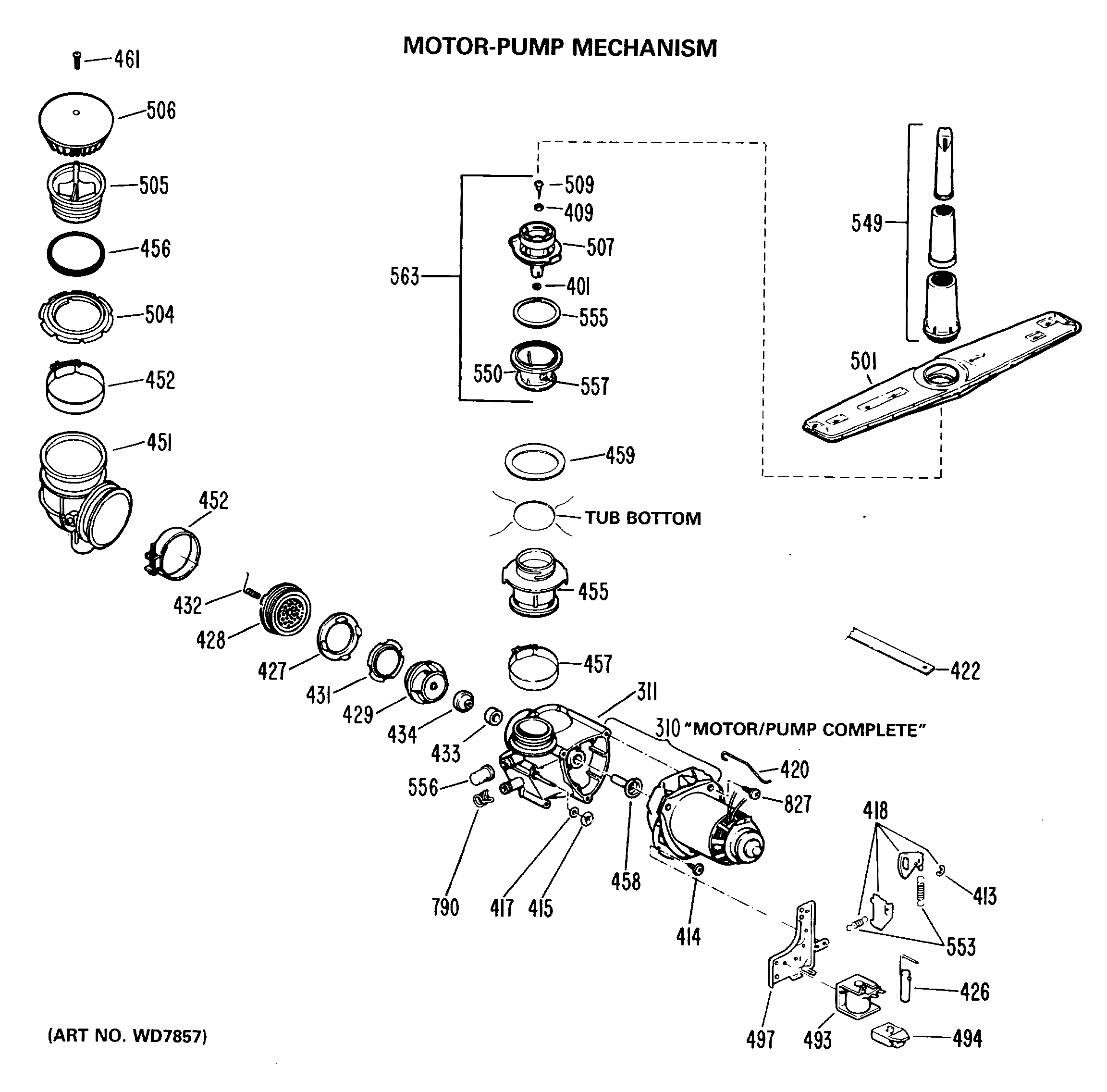 MOTOR-PUMP MECHANISM