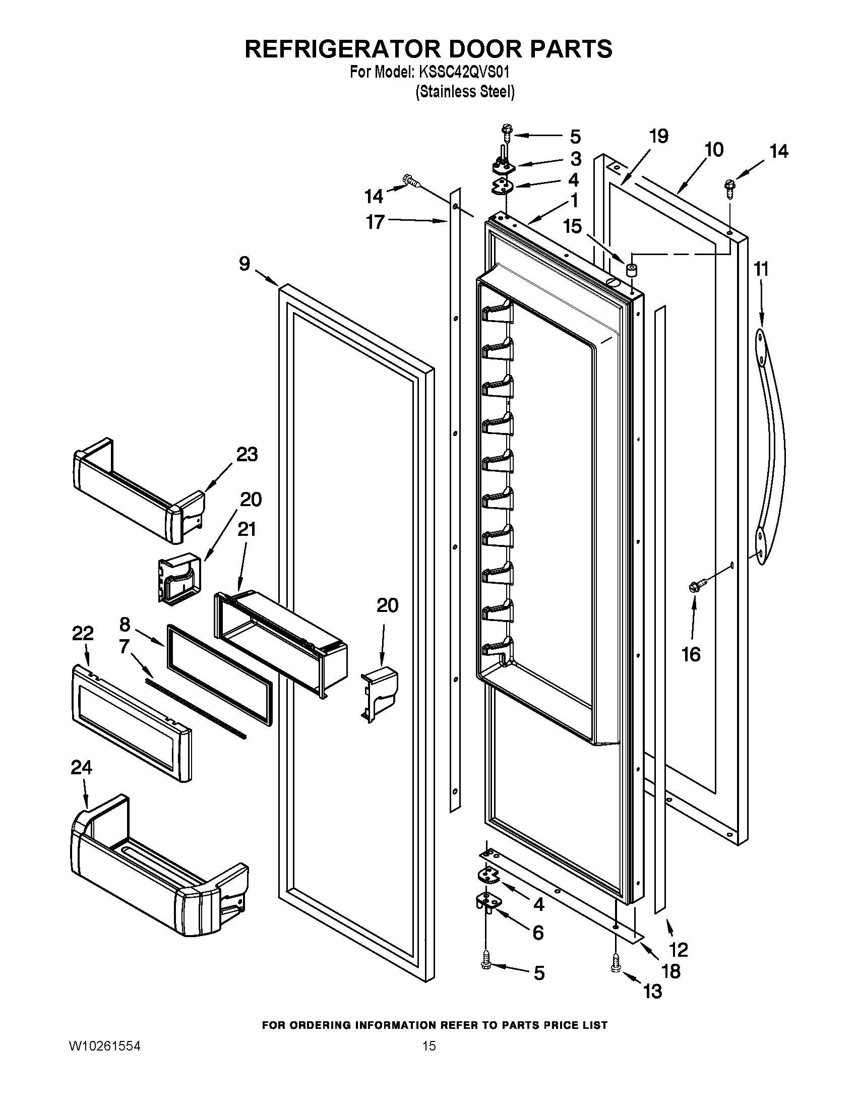 10 - REFRIGERATOR DOOR PARTS