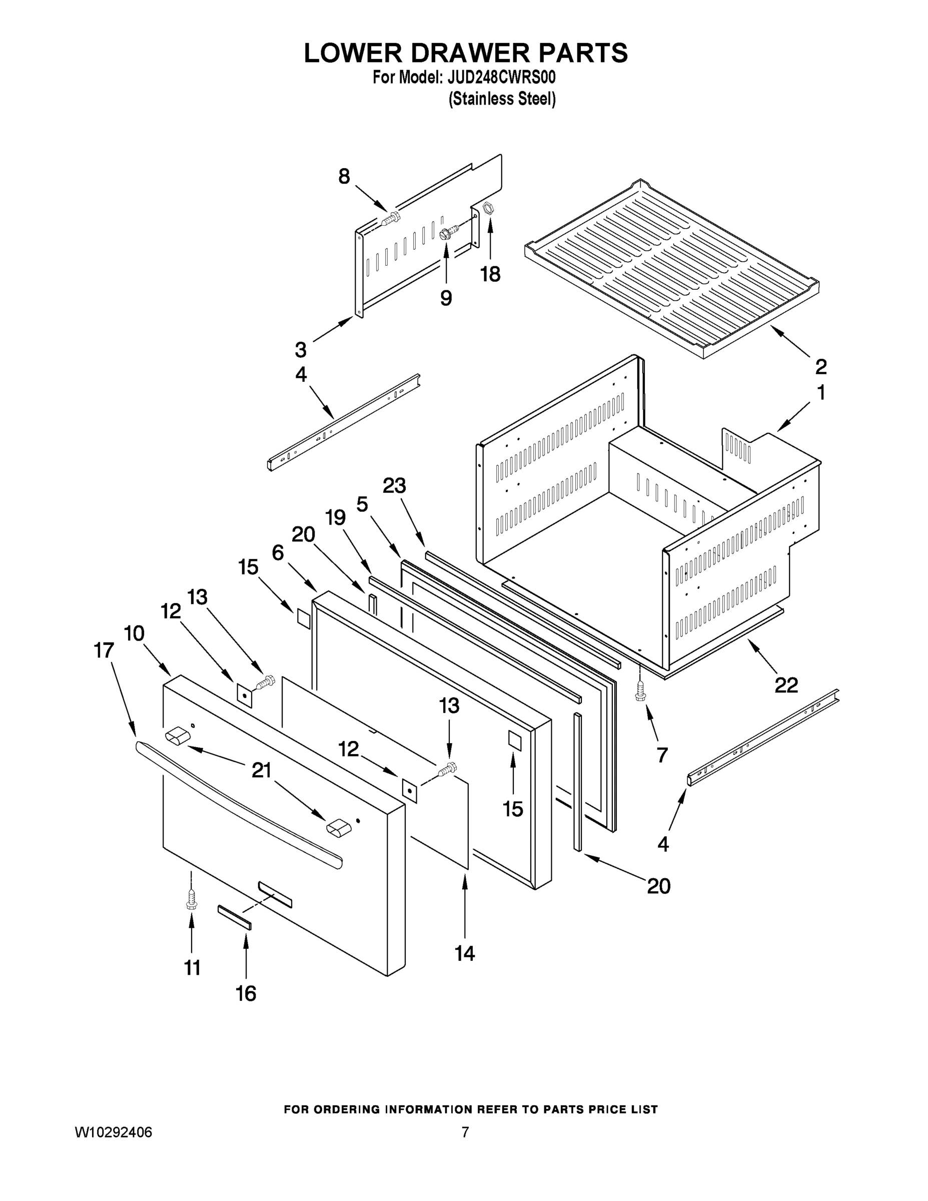 04 - LOWER DRAWER PARTS