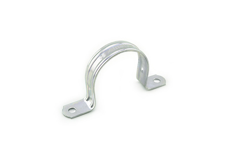 Conduit & Pipe Strap Clamp, Two-Hole: 1/2 In Trade Size, PVC, PVC Schedule 40 And 80