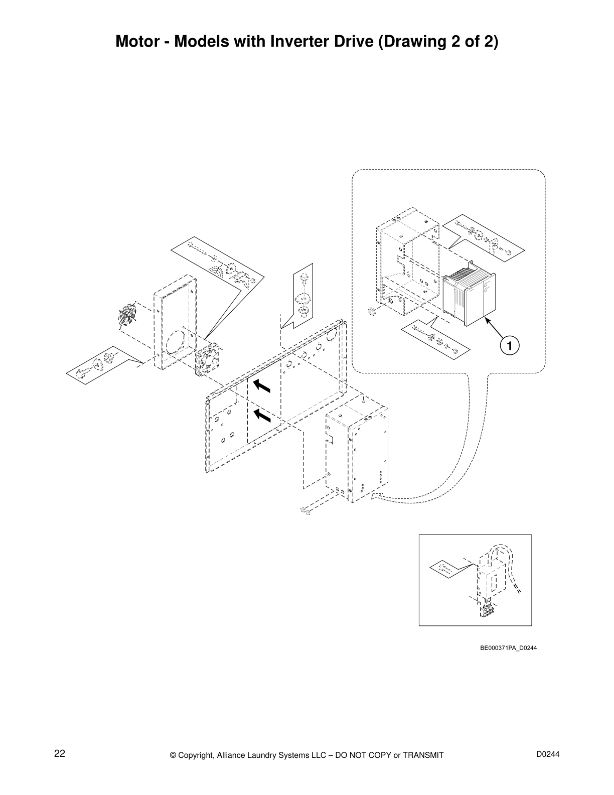 Motor - Models with Inverter Drive (Drawing 2 of 2)