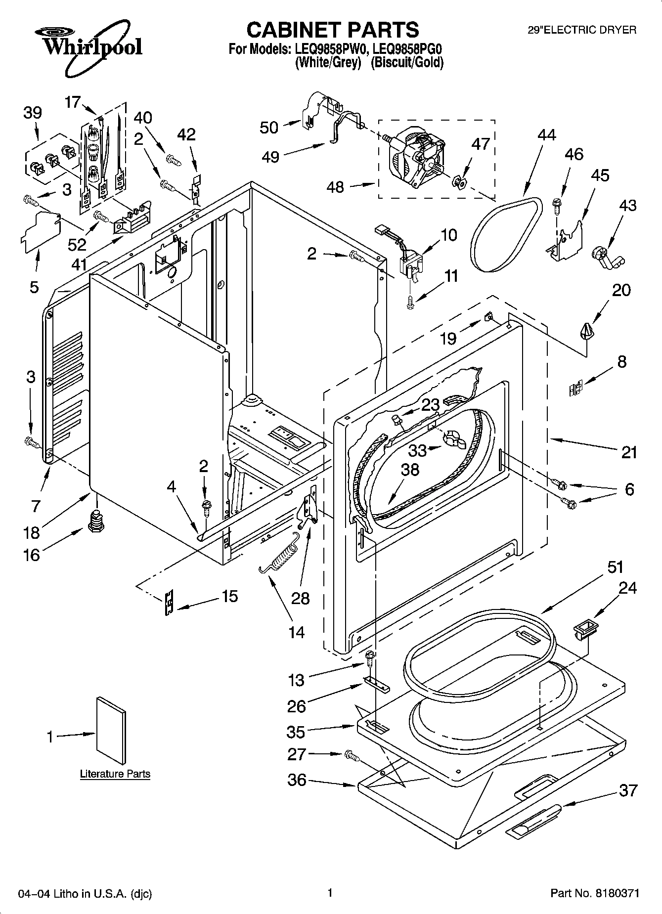 01 - CABINET PARTS