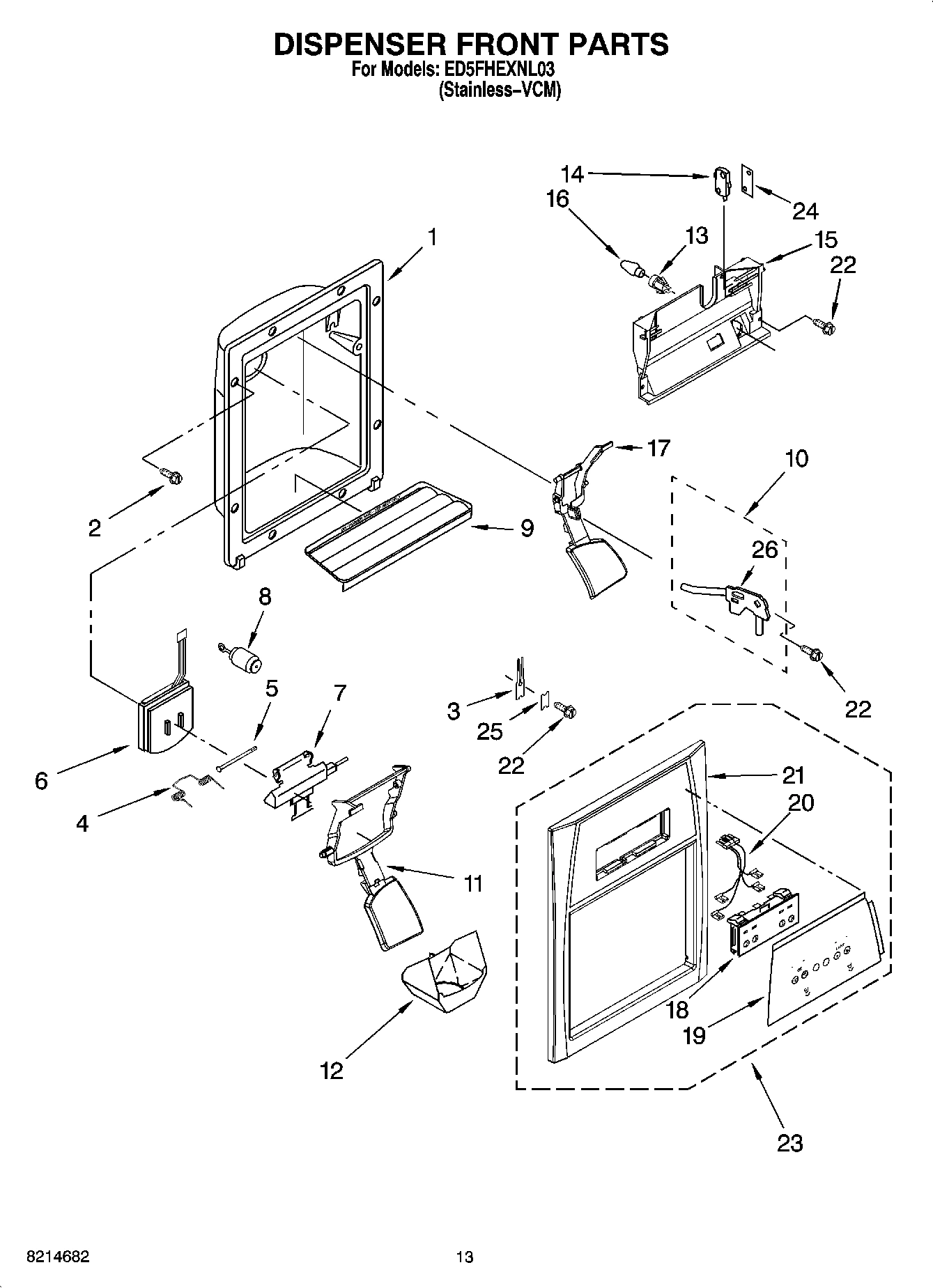 08 - DISPENSER FRONT PARTS