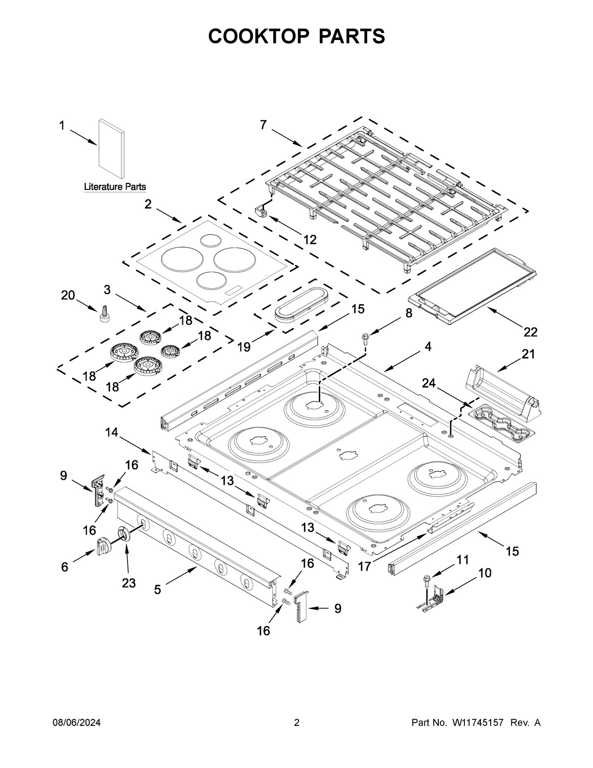 02 - COOKTOP PARTS