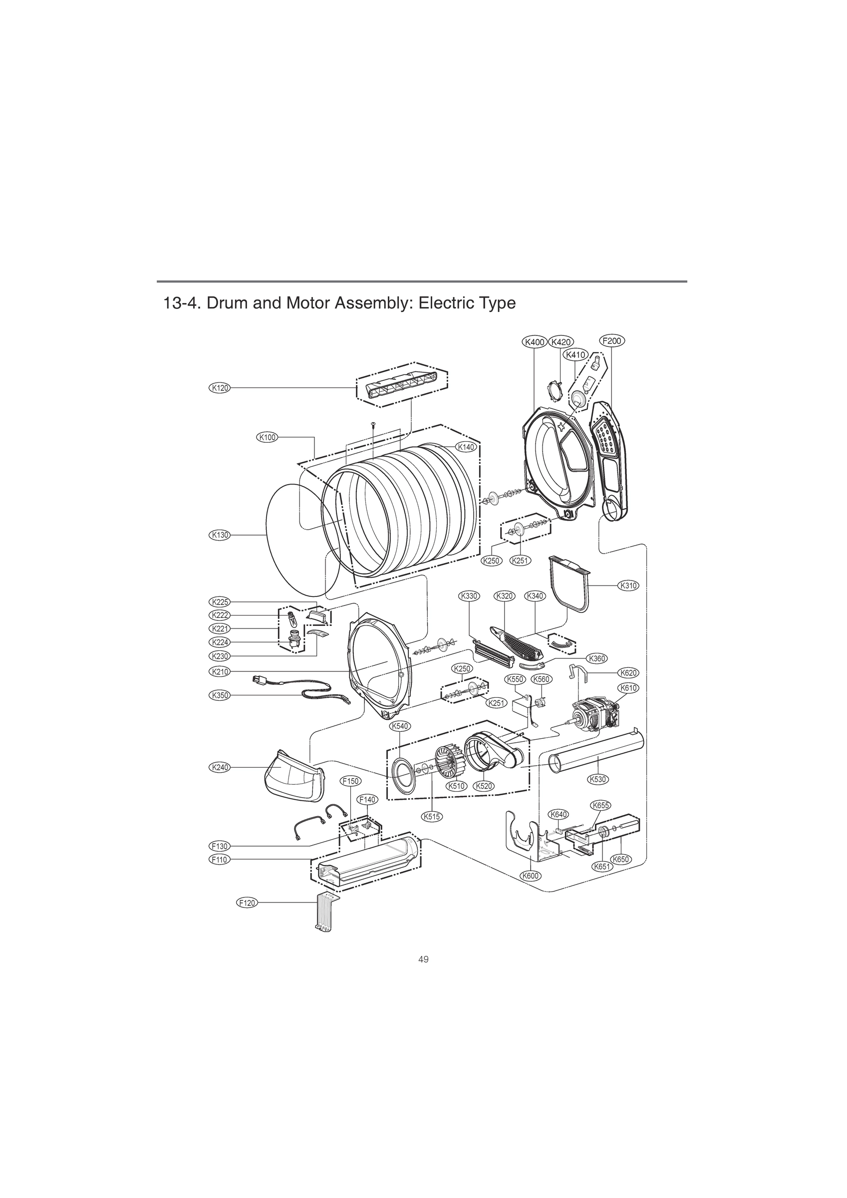 DRUM AND MOTOR ASSEMBLY