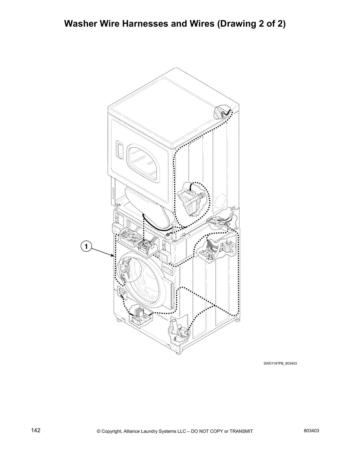 Washer Wire Harnesses and Wires (Drawing 2 of 2)