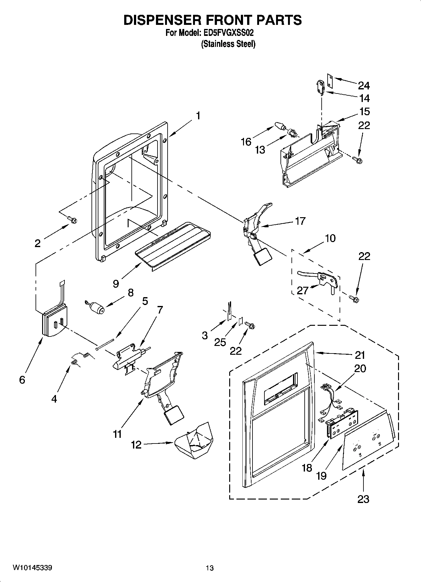 08 - DISPENSER FRONT PARTS