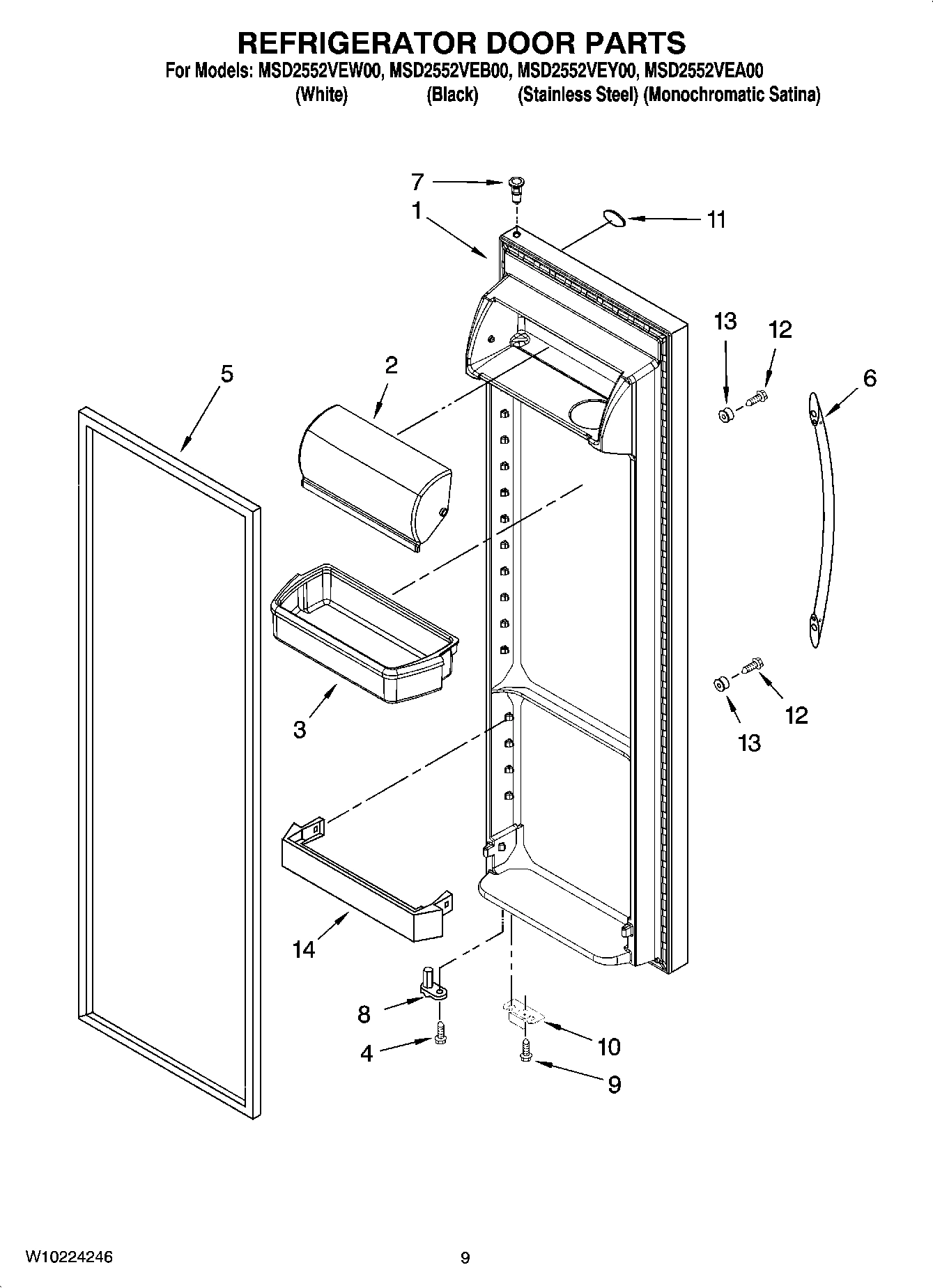 06 - REFRIGERATOR DOOR PARTS