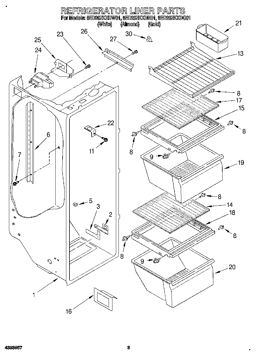 02 - REFRIGERATOR LINER