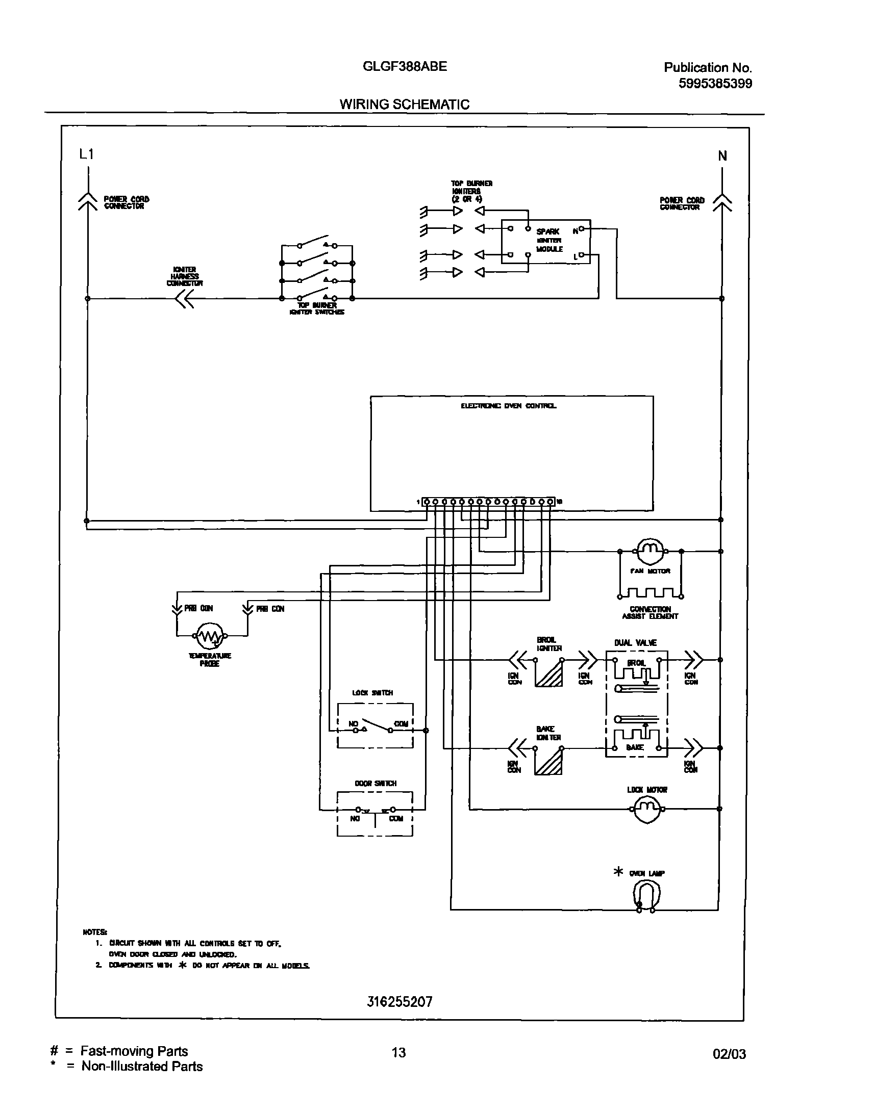 13 - WIRING SCHEMATIC