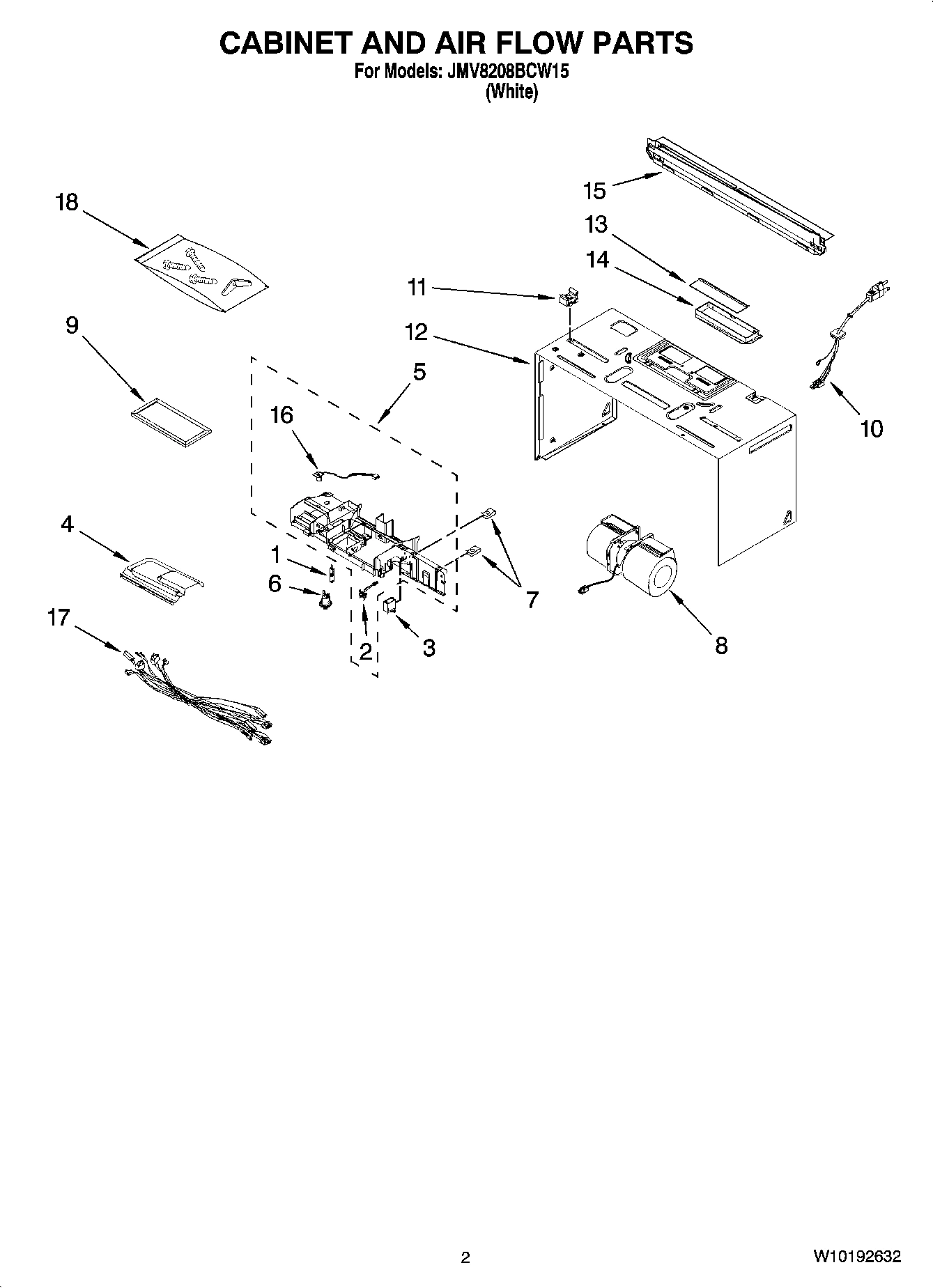02 - CABINET AND AIR FLOW PARTS