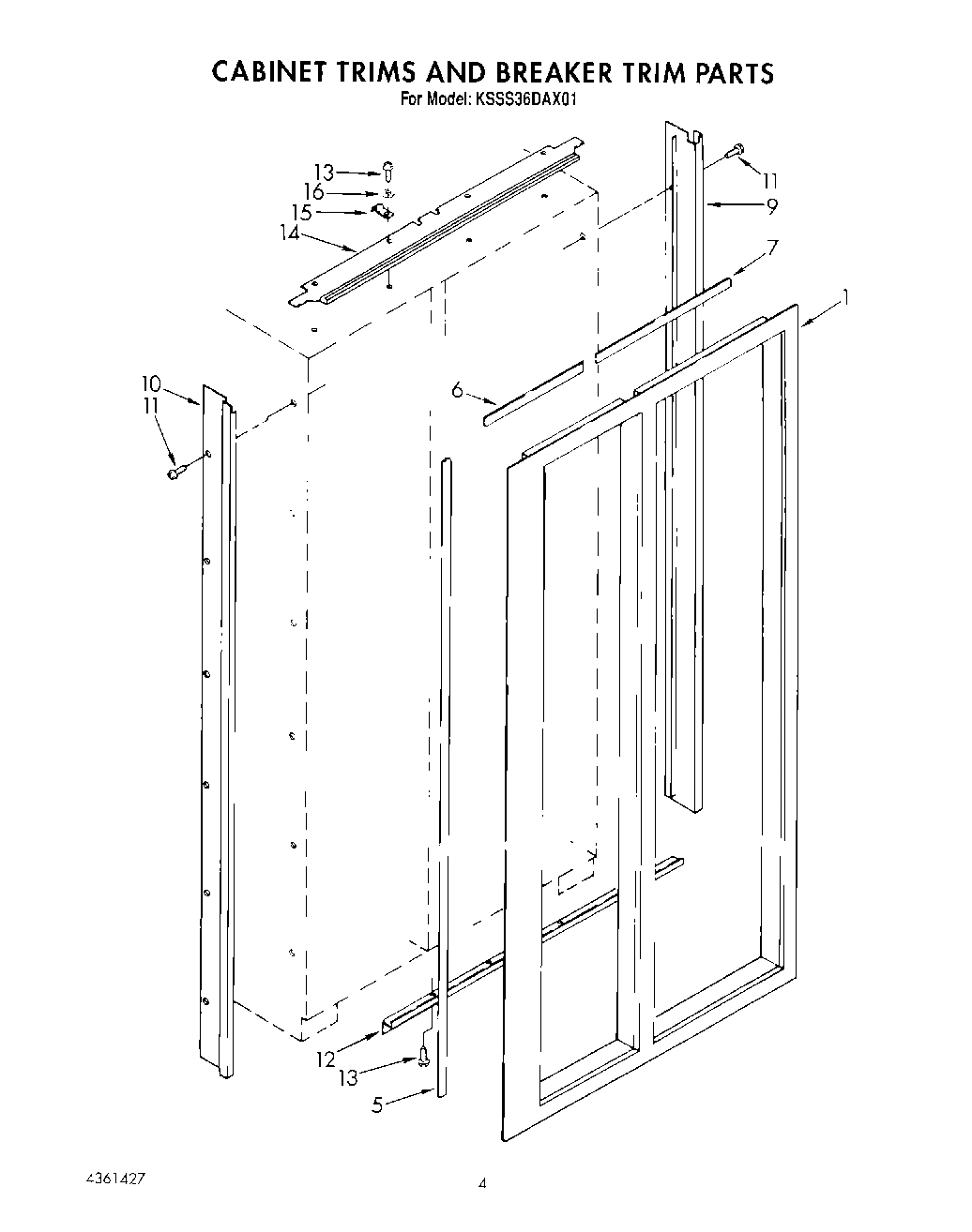 02 - CABINET TRIMS AND BREAKER TRIM