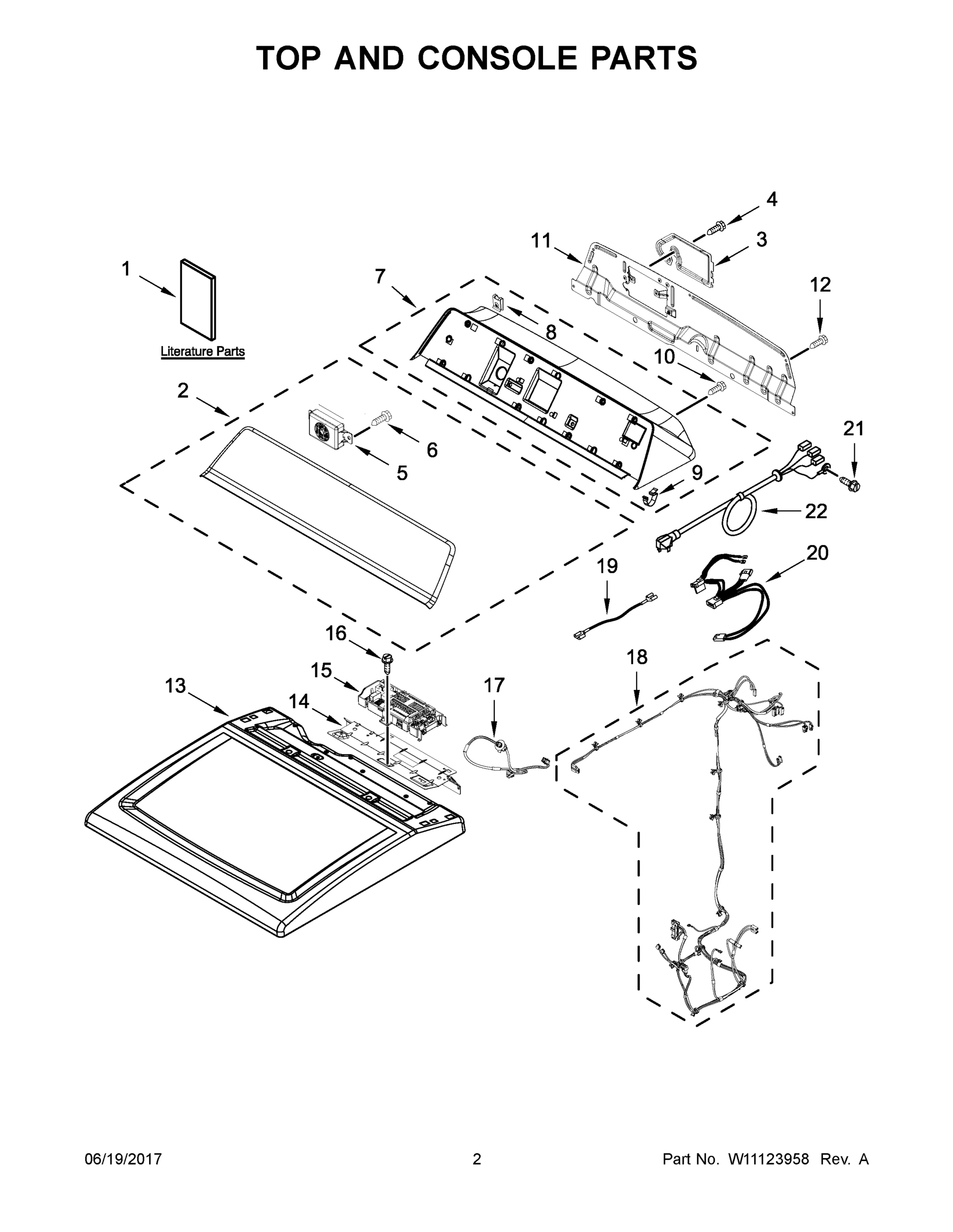 02 - TOP AND CONSOLE PARTS
