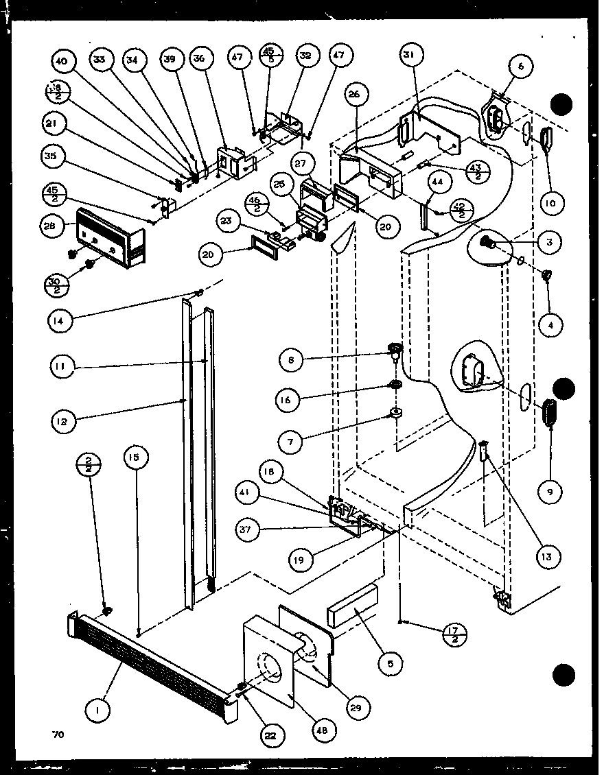 14 - REF/FZ CONTROLS AND CABINET PART