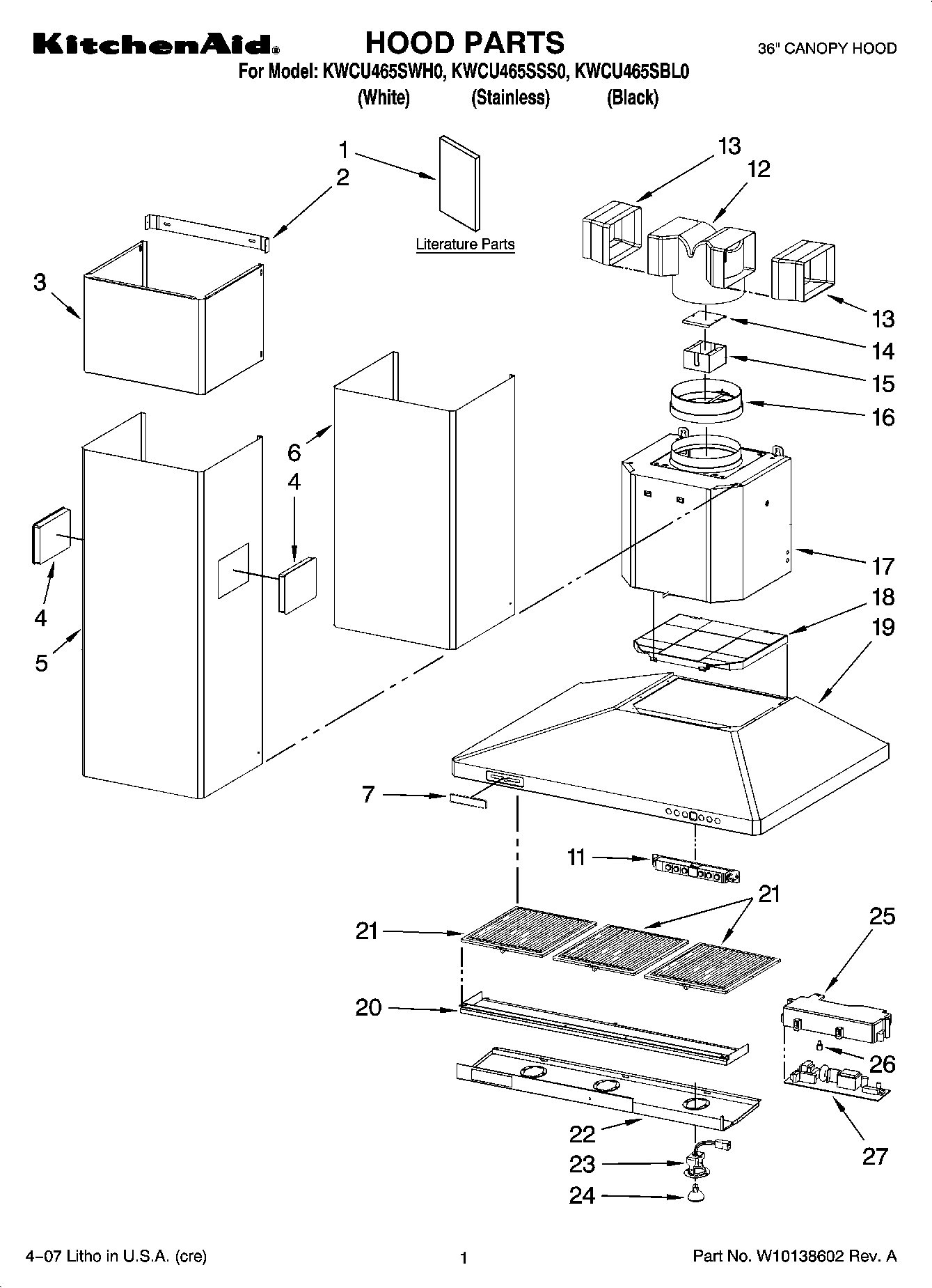 01 - HOOD PARTS