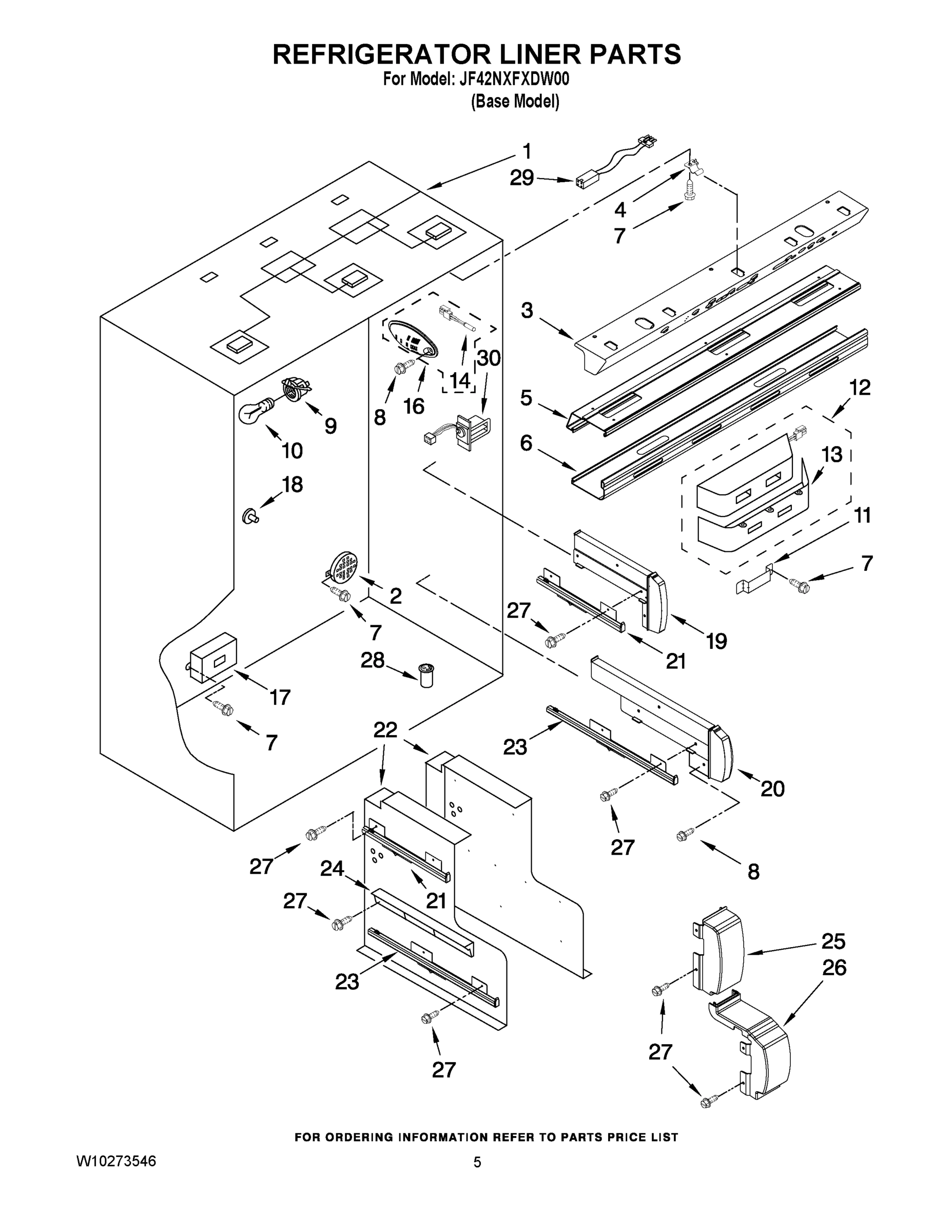04 - REFRIGERATOR LINER PARTS