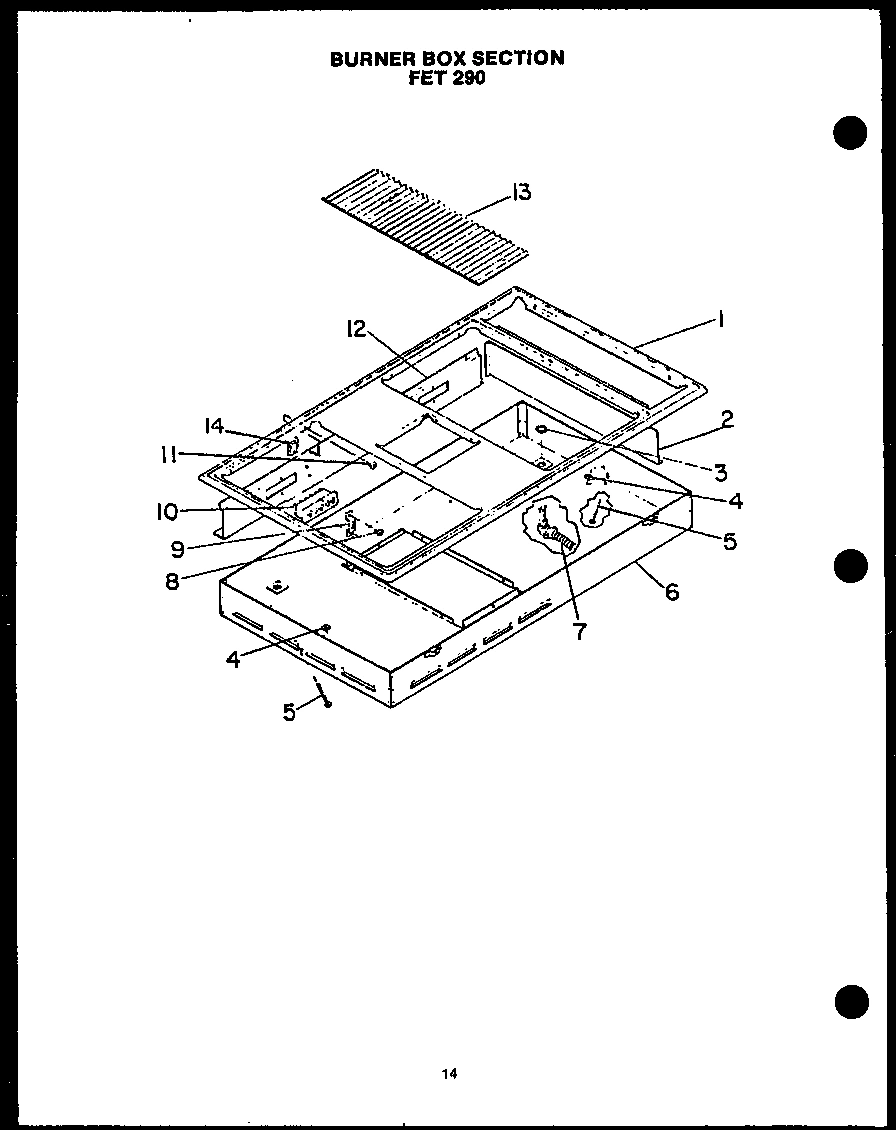 01 - BURNER BOX SECTION