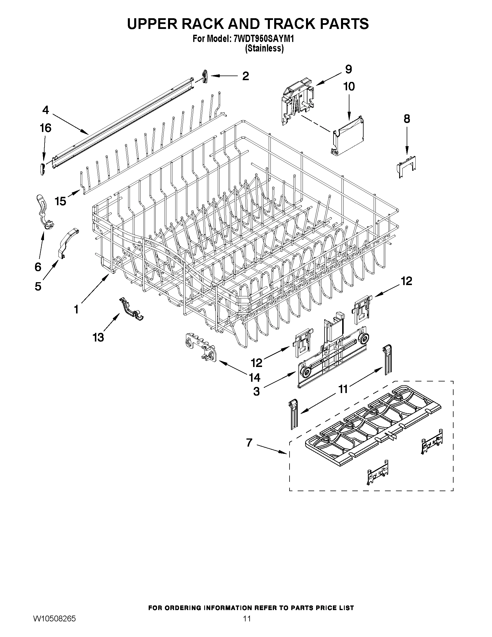 09 - UPPER RACK AND TRACK PARTS