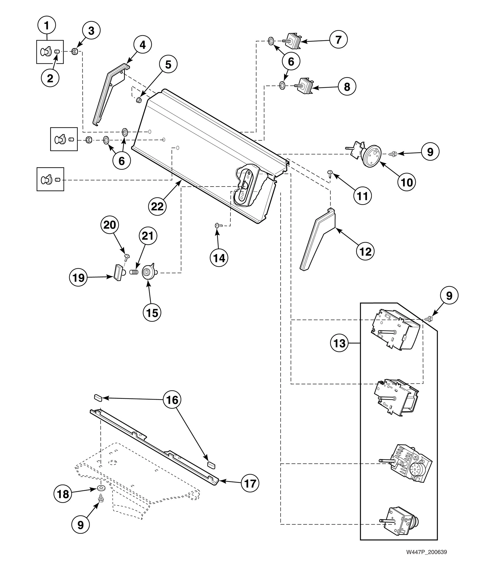 Control Panel and Controls (Drawing 1 of 2)