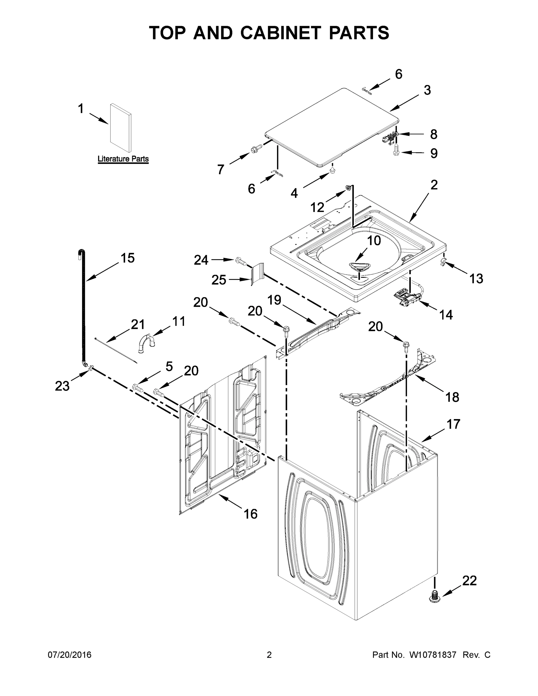 02 - TOP AND CABINET PARTS
