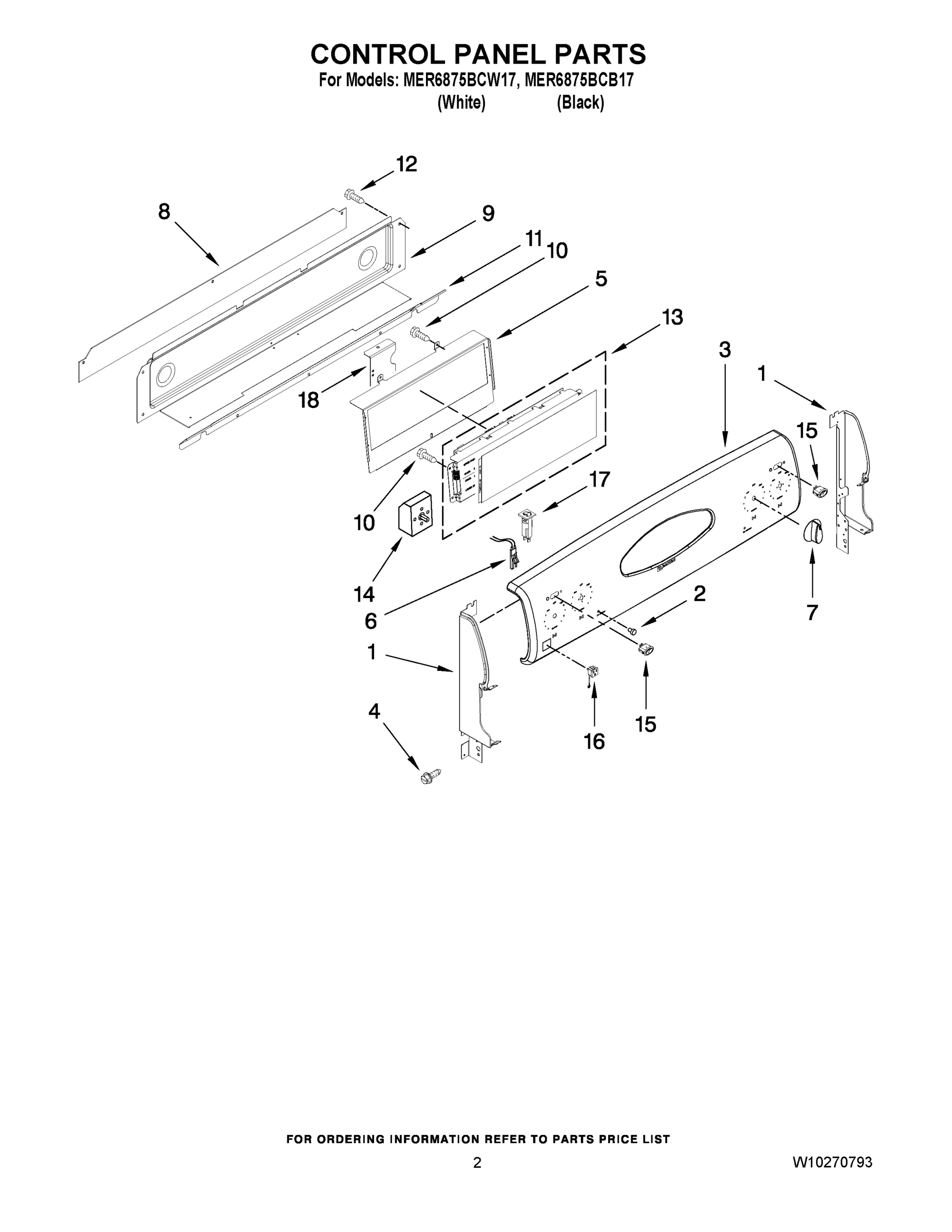 02 - CONTROL PANEL PARTS