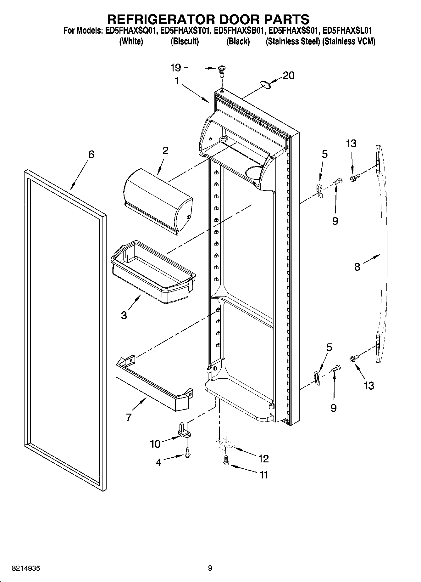 06 - REFRIGERATOR DOOR PARTS