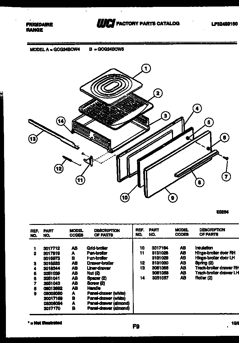 05 - BROILER DRAWER PARTS