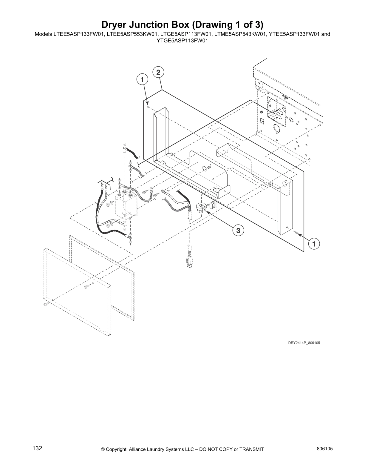 Dryer Junction Box (Drawing 1 of 3)