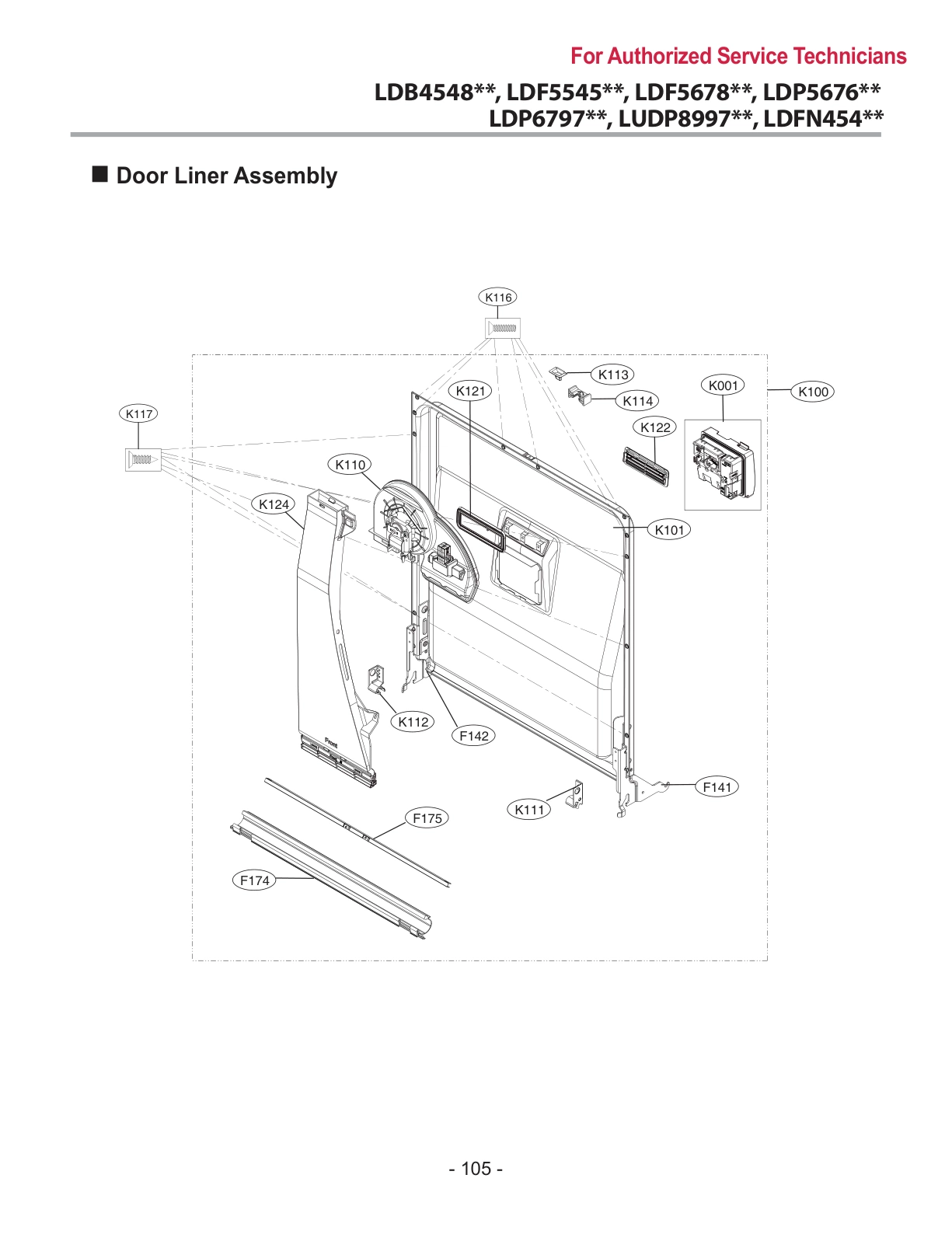 DOOR LINER ASSEMBLY