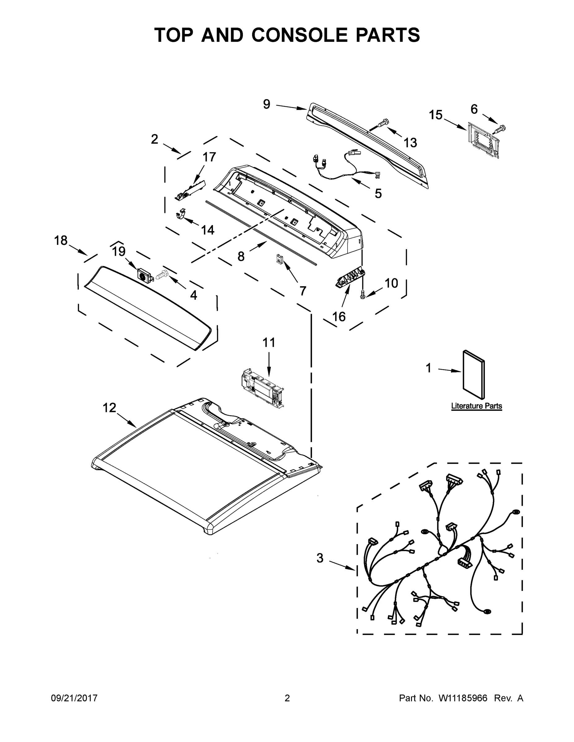02 - TOP AND CONSOLE PARTS