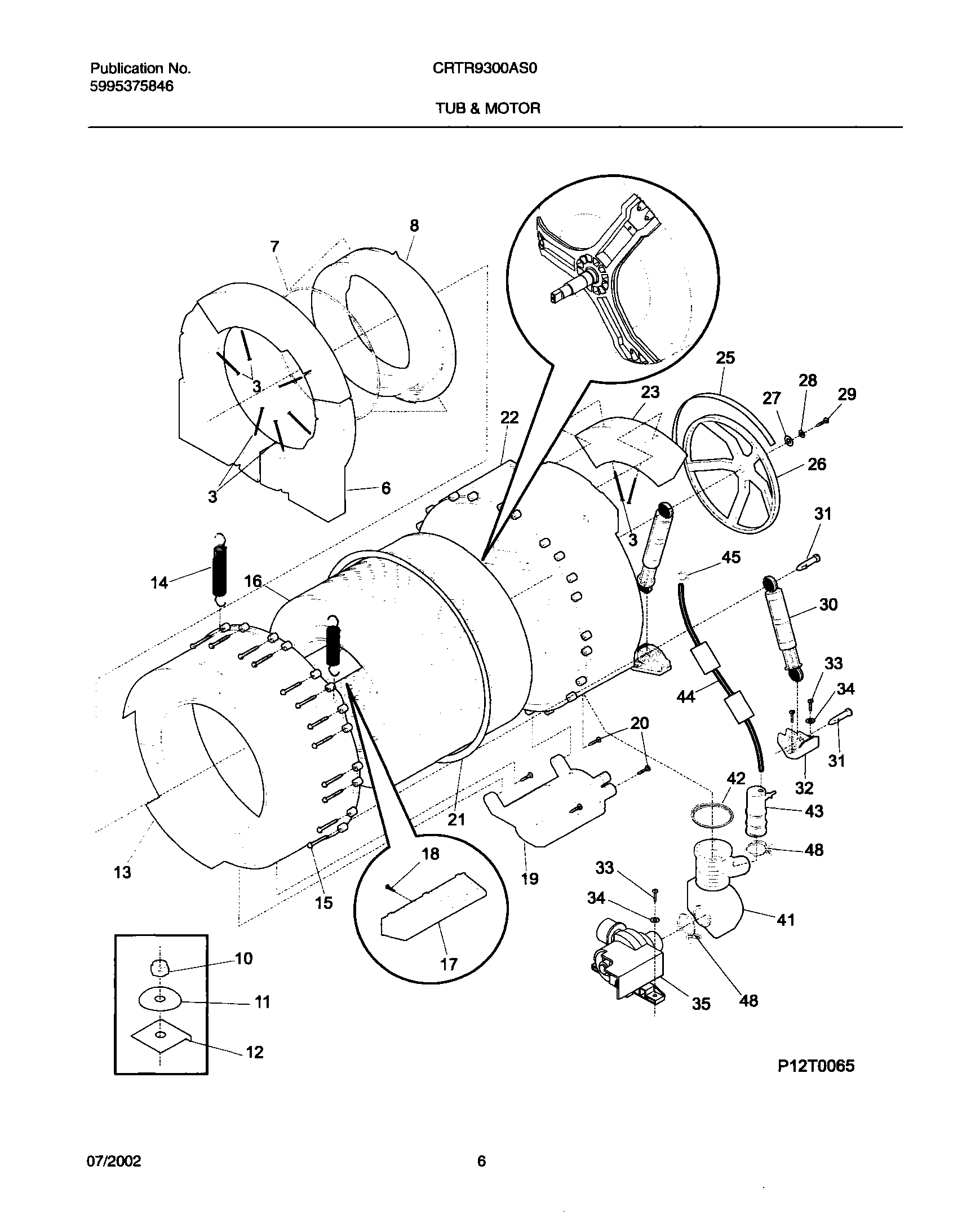 07 - WSHR TUB,MOTOR