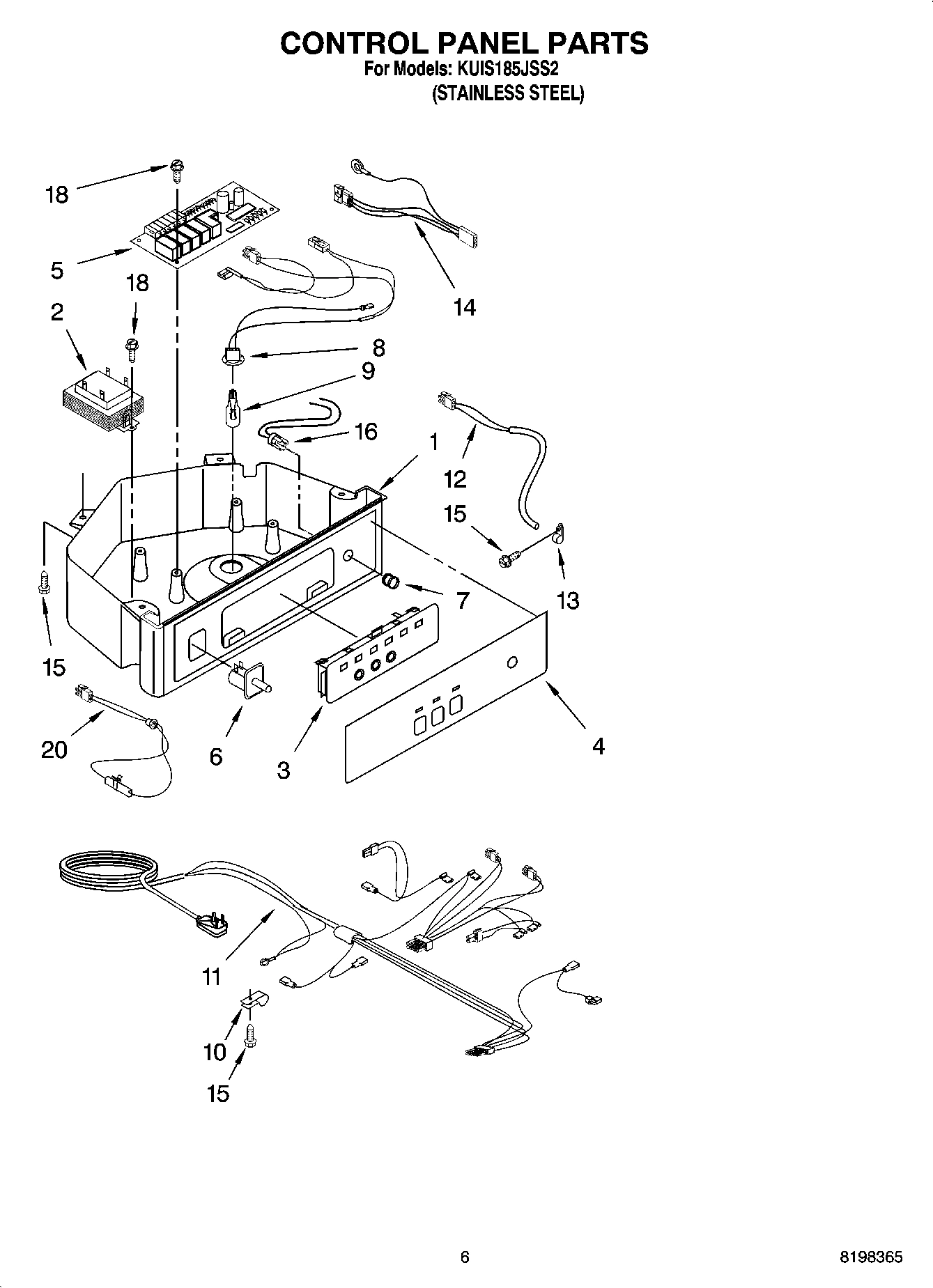 04 - CONTROL PANEL PARTS