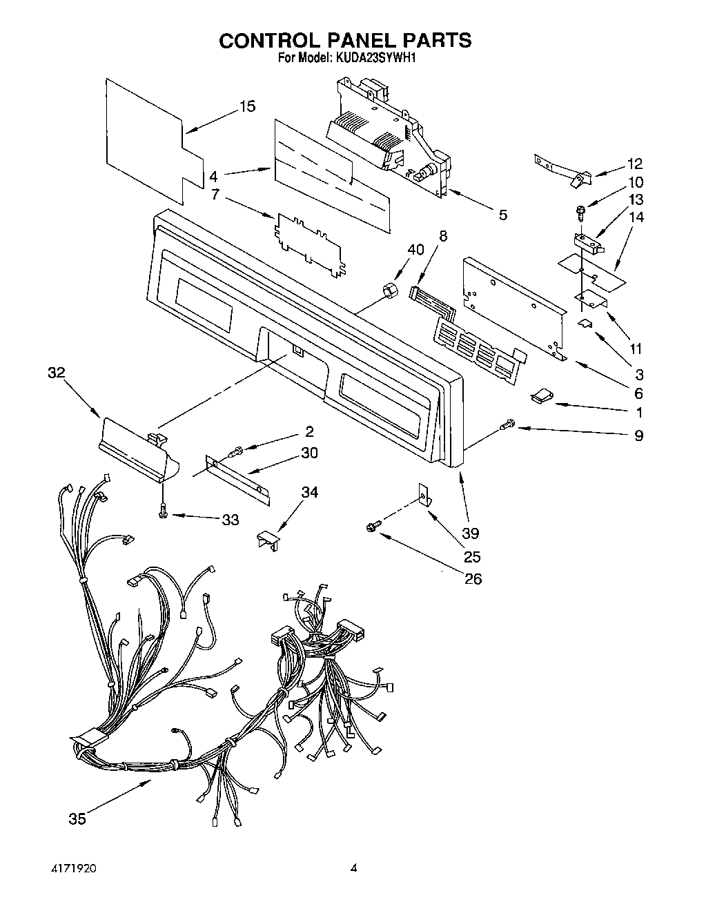 03 - CONTROL PANEL, LIT/OPTIONAL
