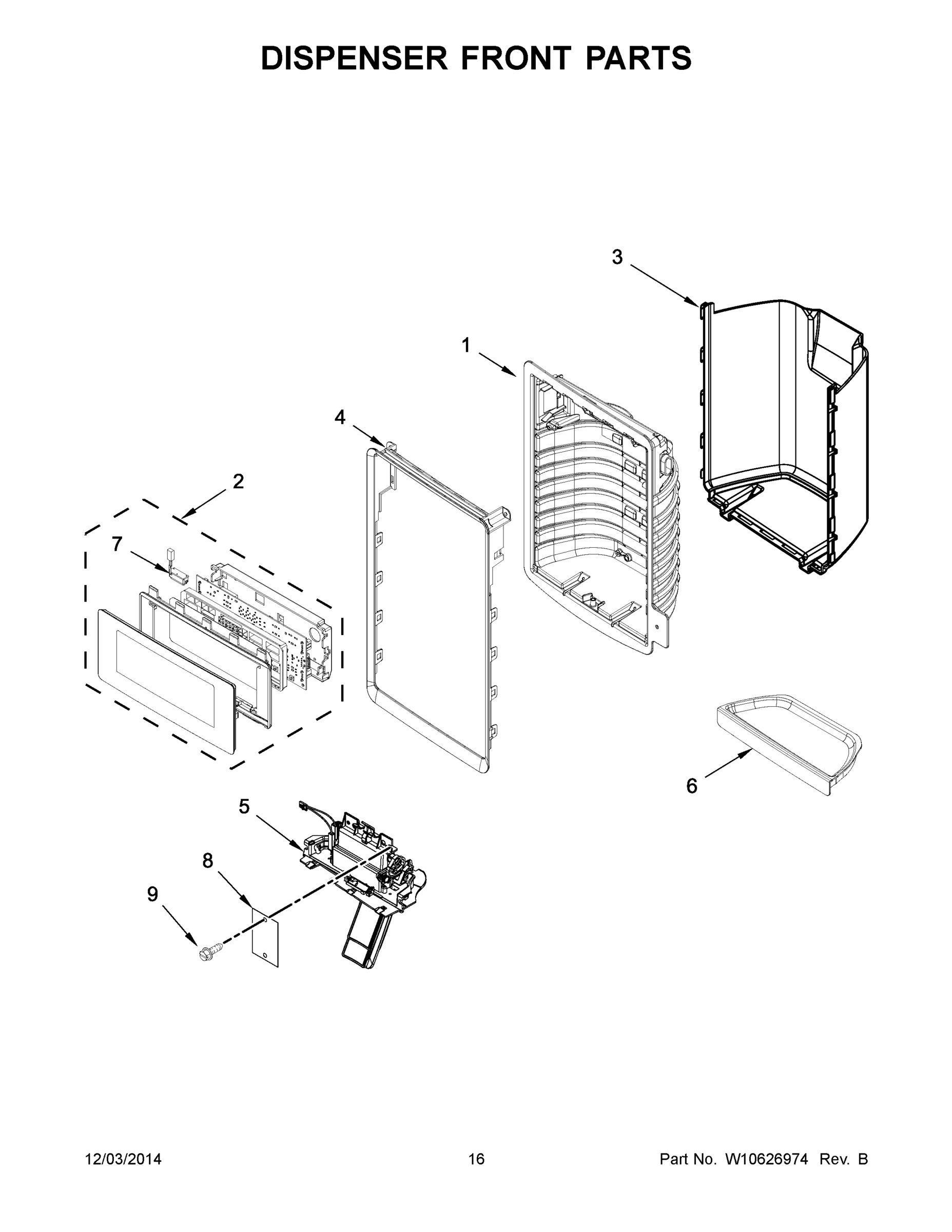 09 - DISPENSER FRONT PARTS