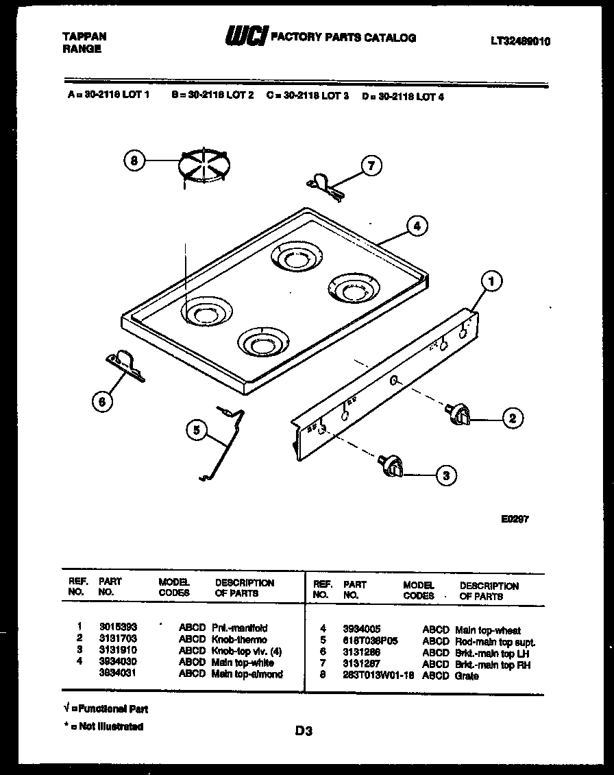 03 - COOKTOP PARTS