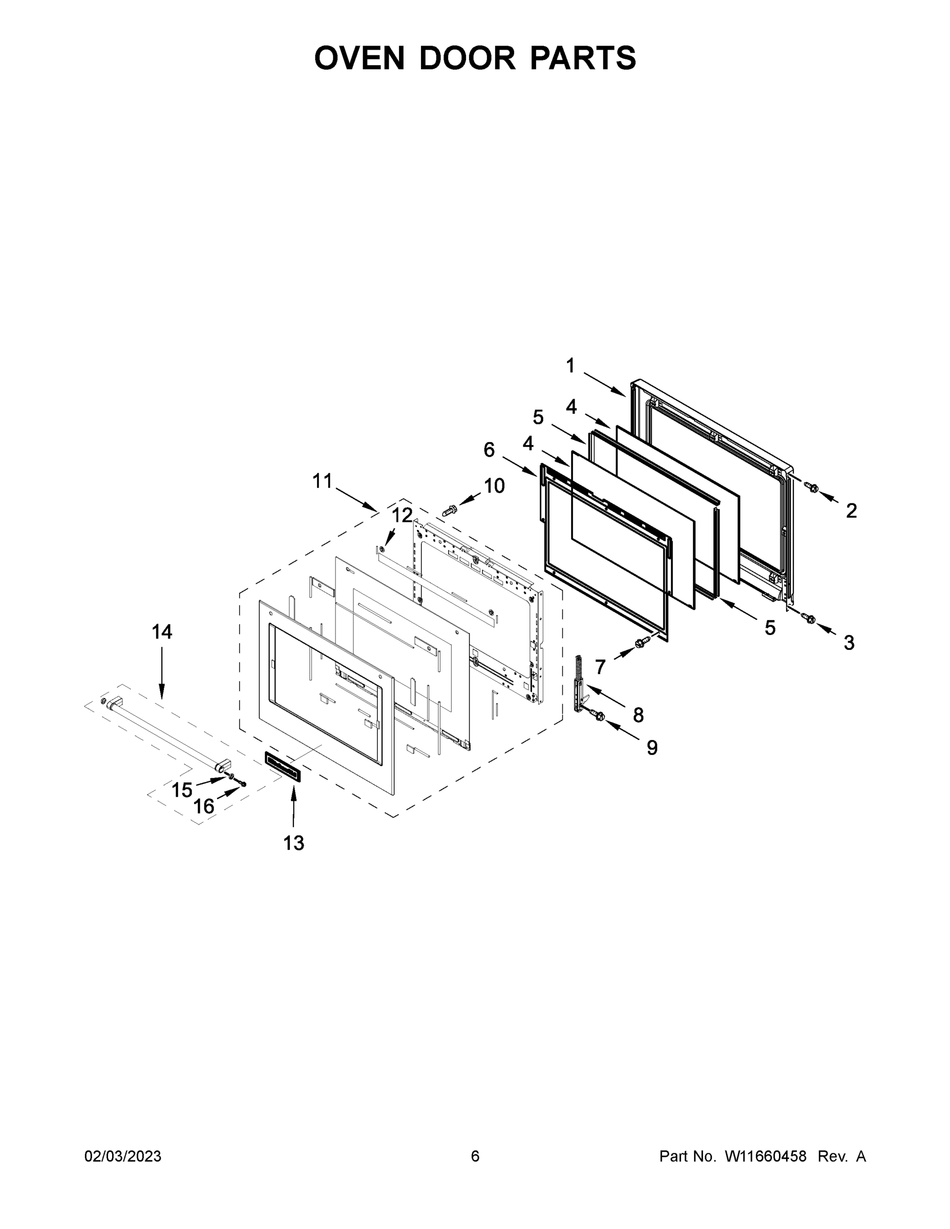04 - OVEN DOOR PARTS